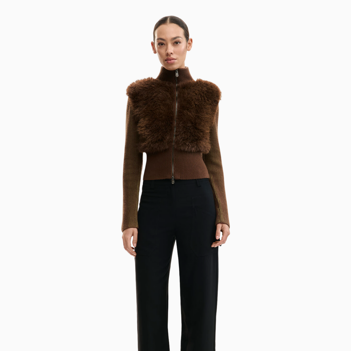 Дамска жилетка Desigual Women Cardigan 26SWJFX0 6000 Front View