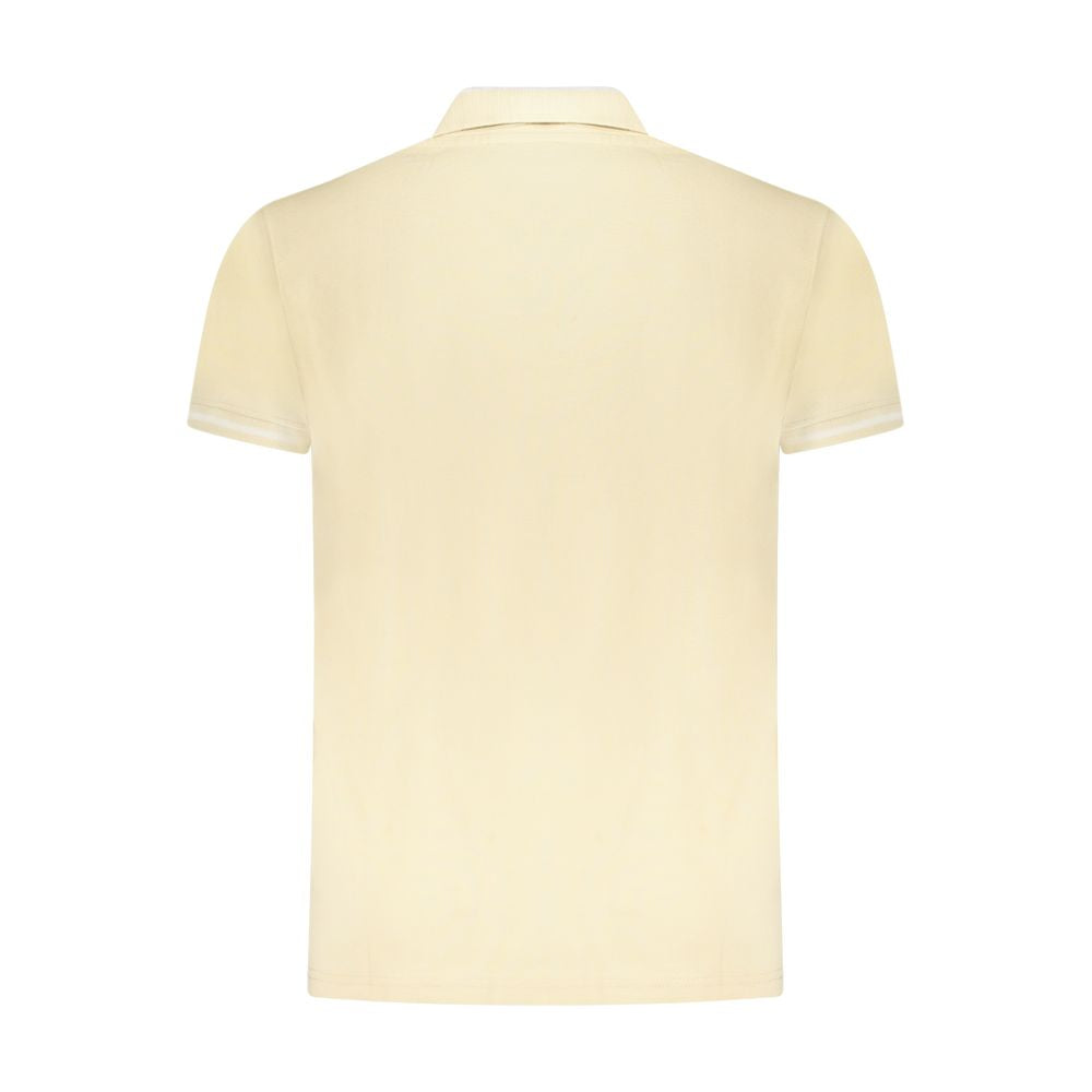 Мъжка поло тениска в бежово Men's polo Cavalli Class TXT64 RKB002 03528 Beige Back view
