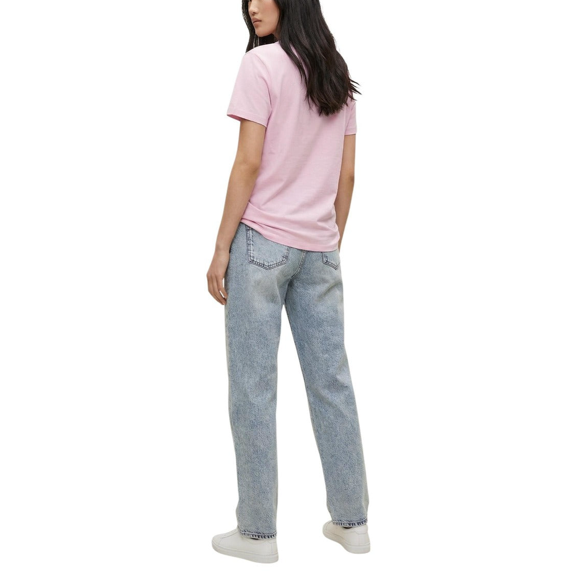 Дамска розова тениска Replay Women T-shirt W3566B.000.2660 Back View