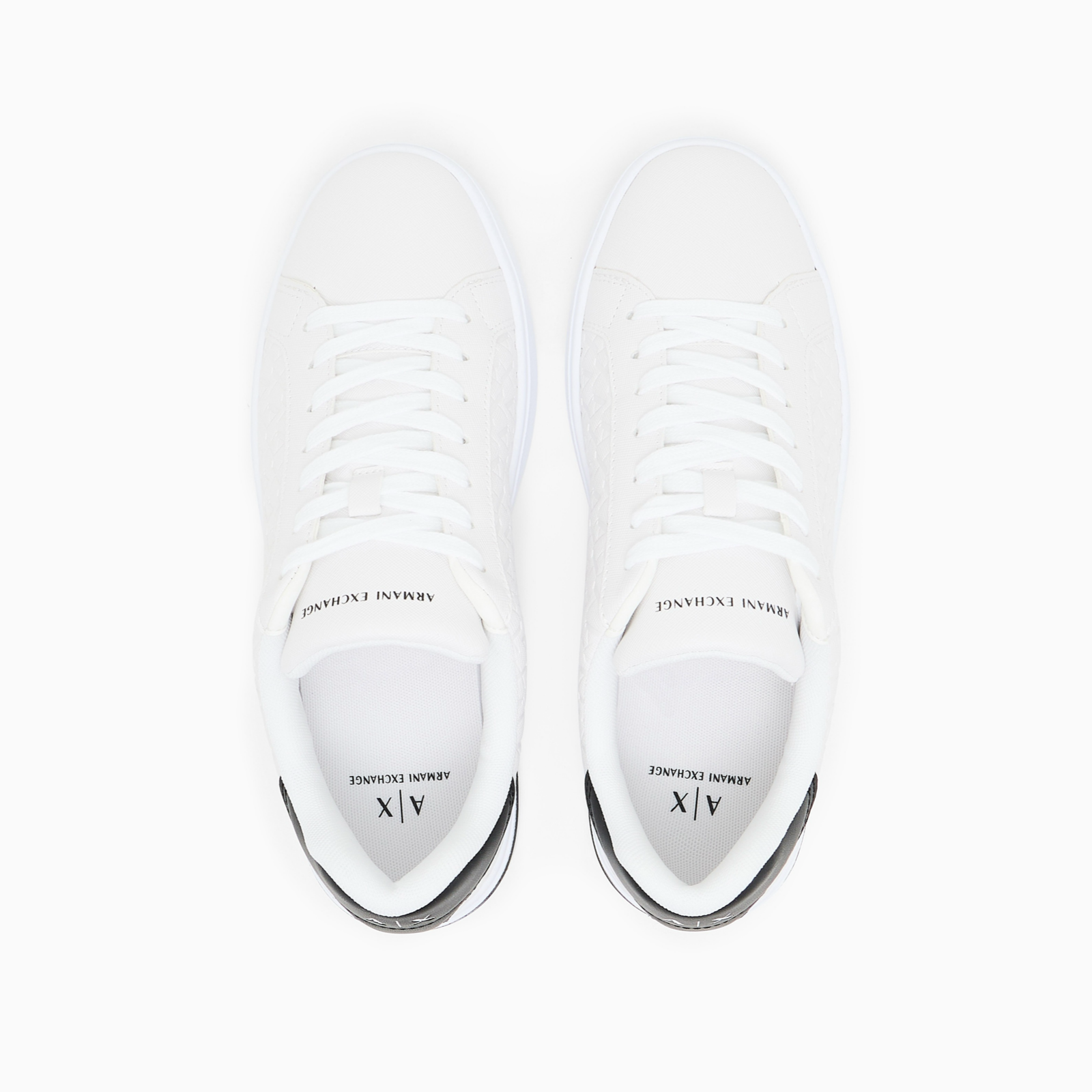 Мъжки бели кецове Armani Exchange Men Sneakers XM000140 AF11916 M0028 Top View