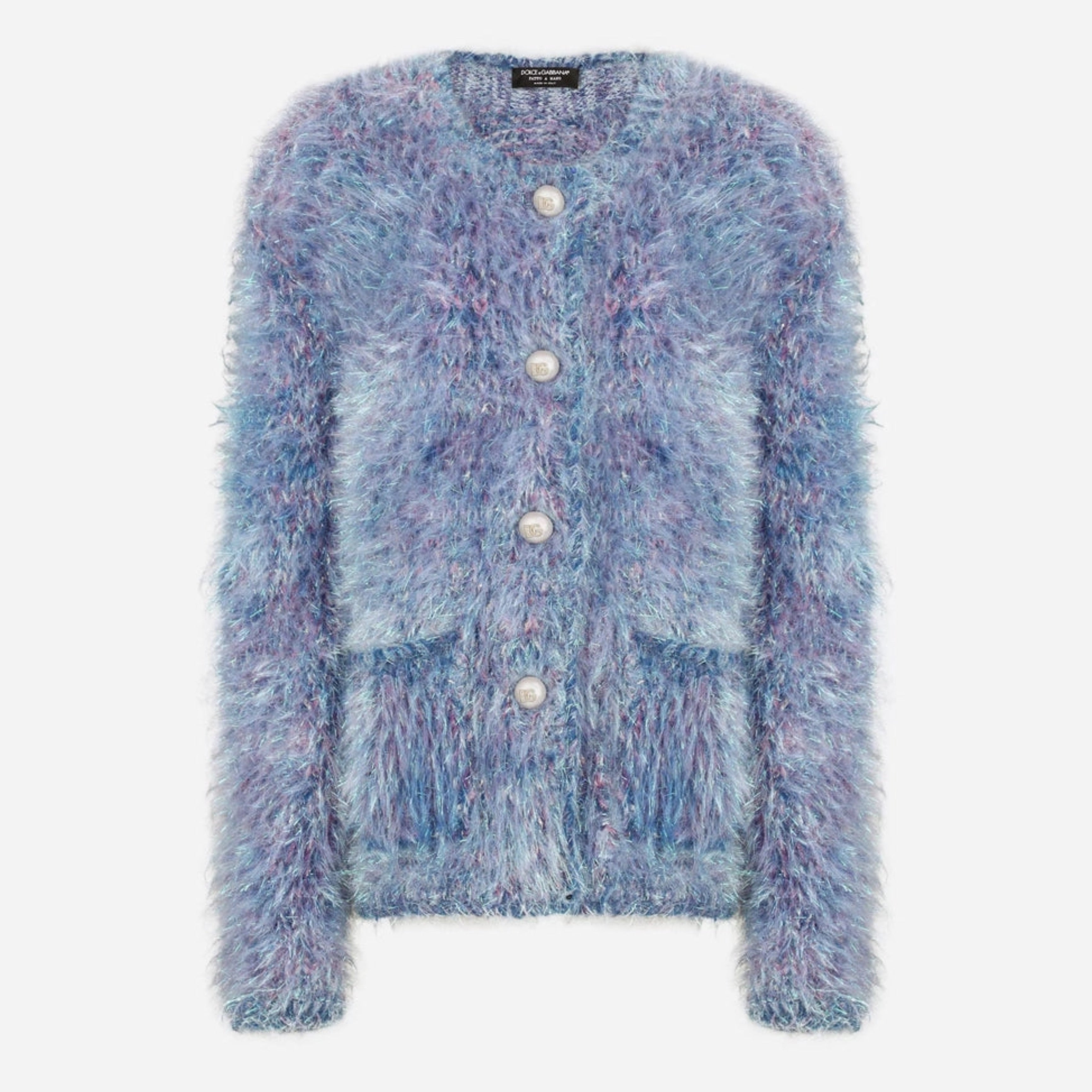 Dolce & Gabbana Pearl DG Buttons Knit Jacket