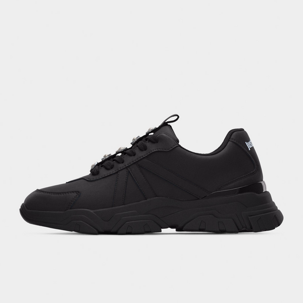 Мъжки черни кецове Just Cavalli Fondo Liuk Men Sneakers 80QA3SH6 ZPC15 899 Lateral View