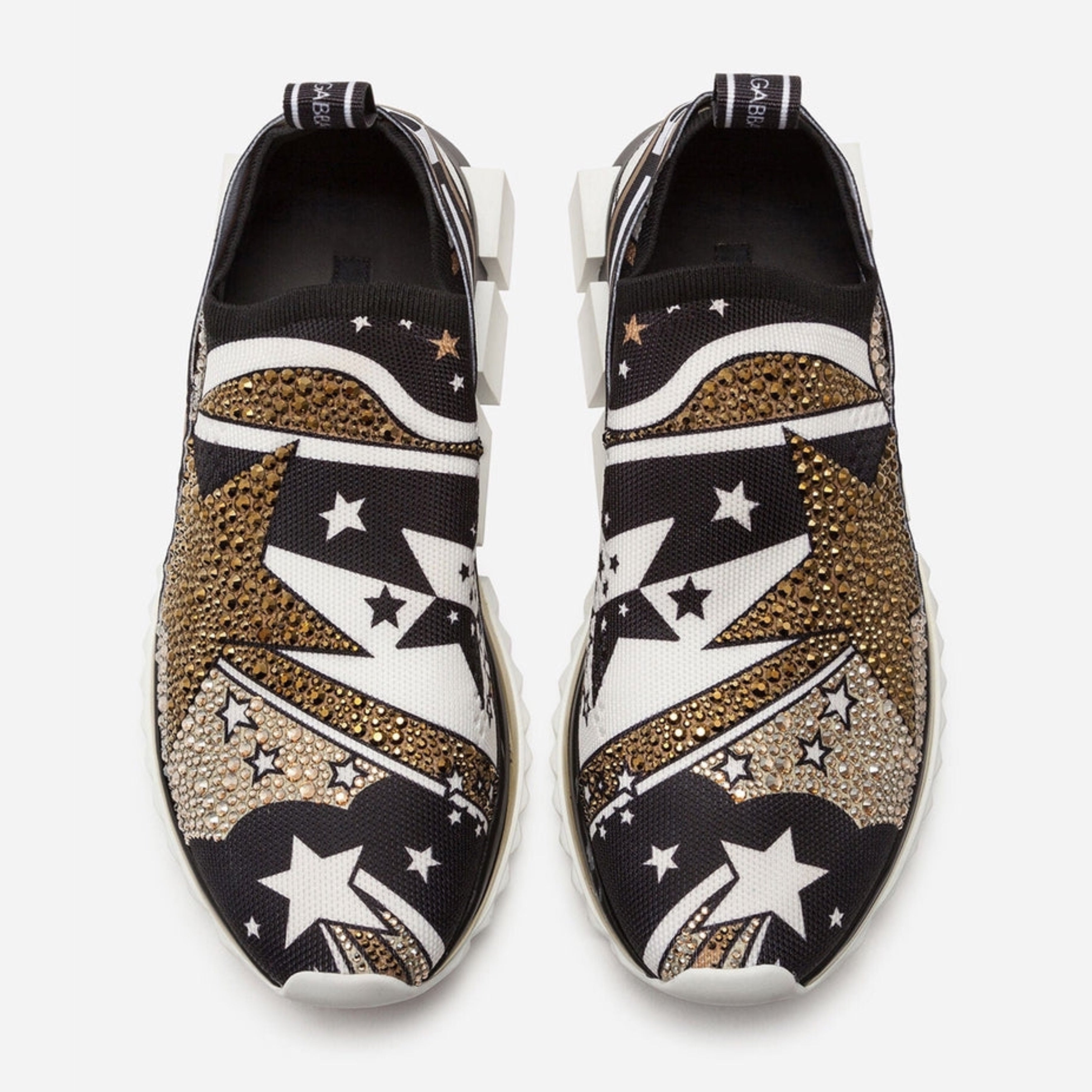 Дамски луксозни маратонки с камъни Dolce & Gabbana Women’s Multicolor Comet Star Print Sorrento Sneakers