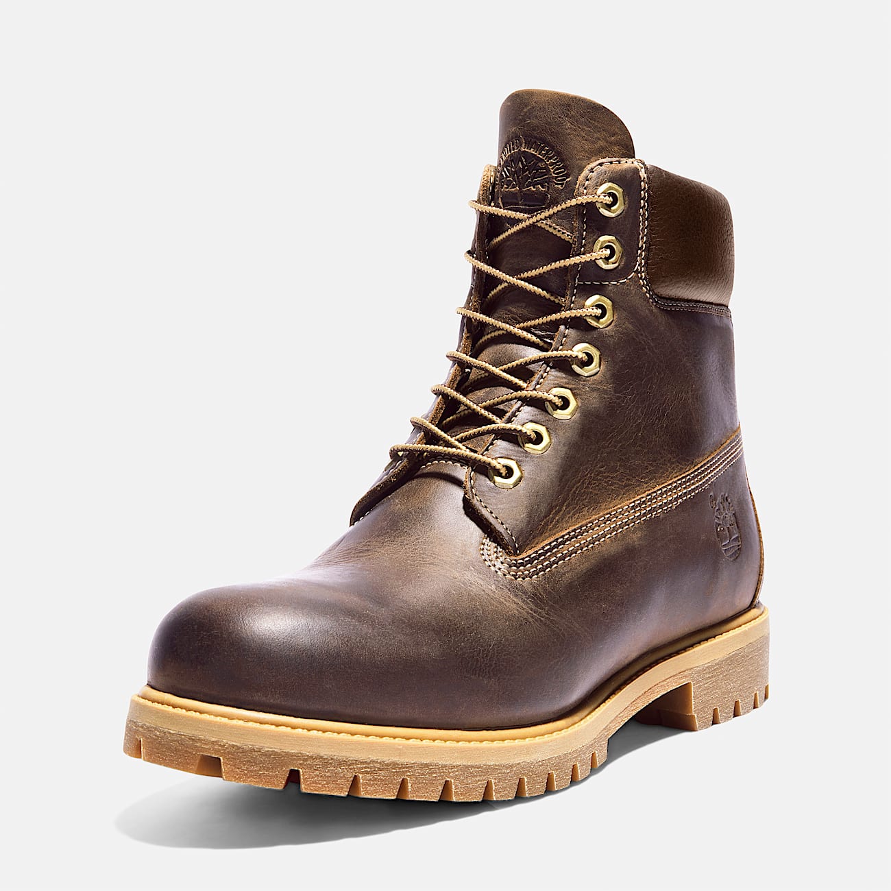 Мъжки боти кубинки Men’s Premium 6 Waterproof Ankle Boots Timberland TB127097214 Brown Front view