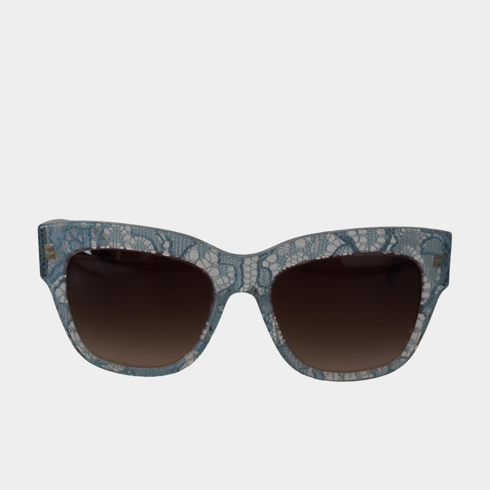 Dolce & Gabbana Elegant Lace Detail Blue Sunglasses DG4231 Front View