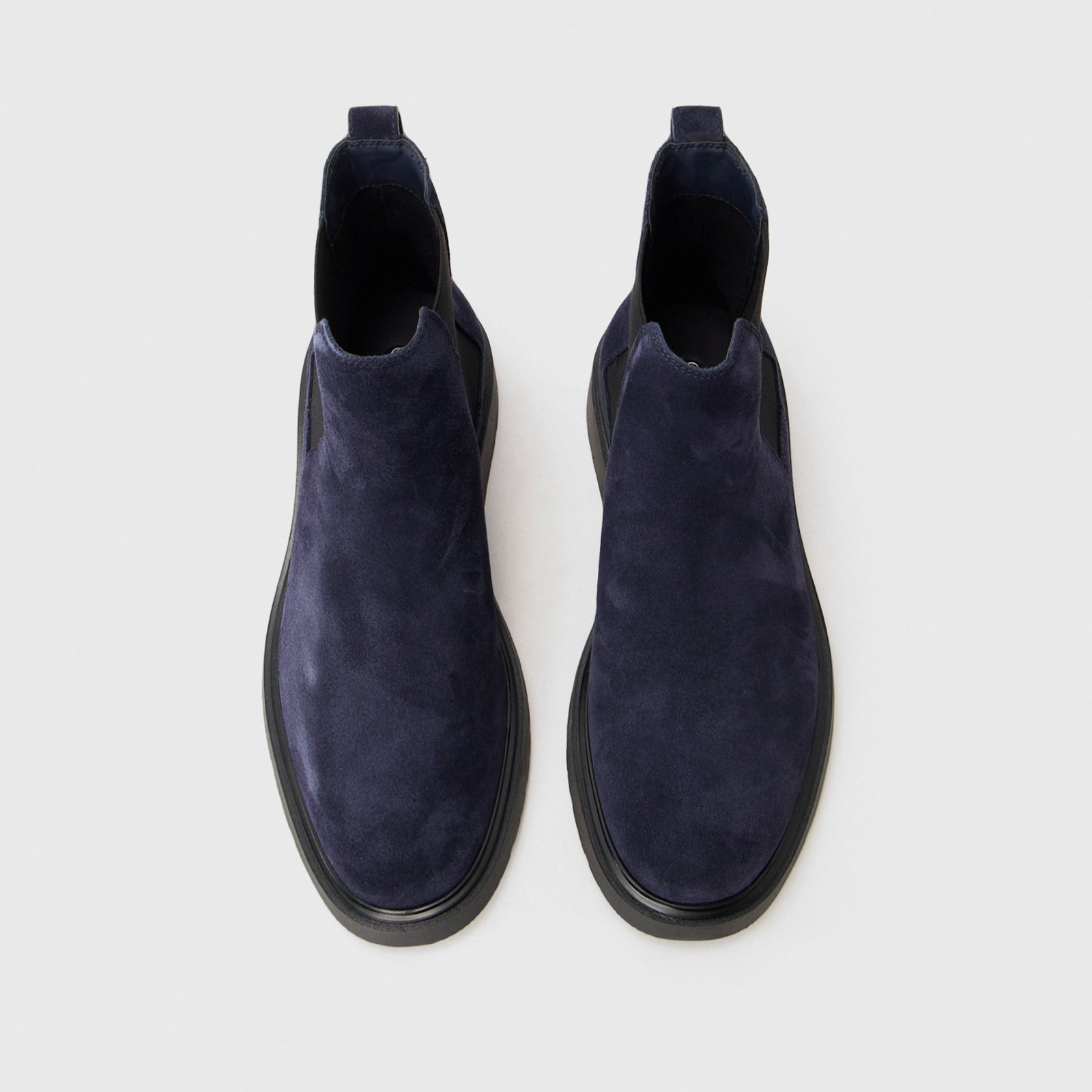 Мъжки сини велурени боти Calvin Klein Jeans Men Ankle Boots YM0YM0137 Top View