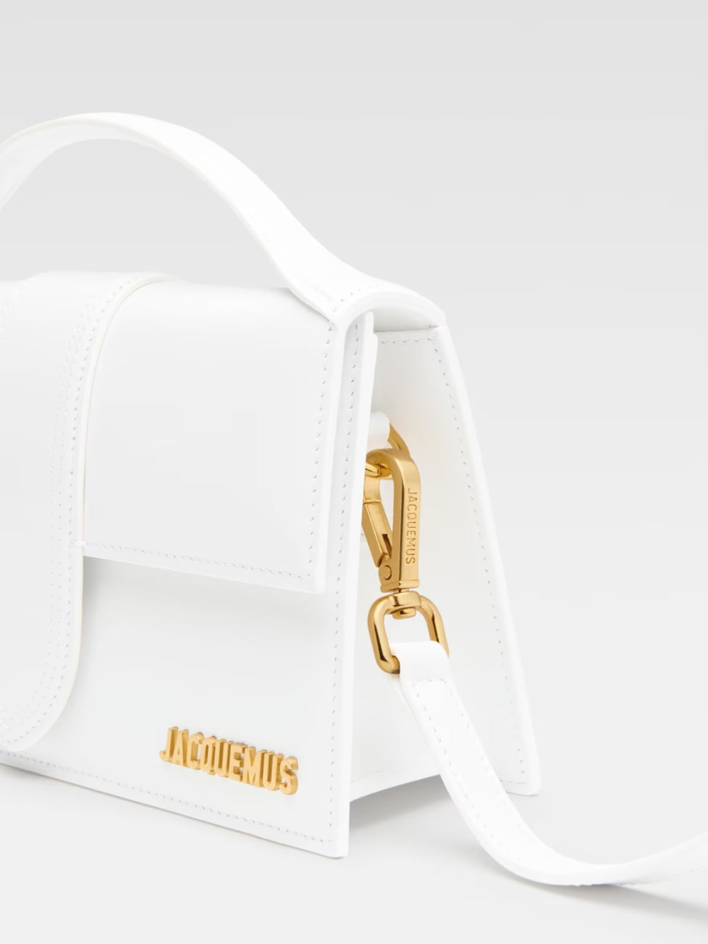 Women’s handbag JACQUEMUS Le Grand Bambino 213BA0073000100 White detail view
