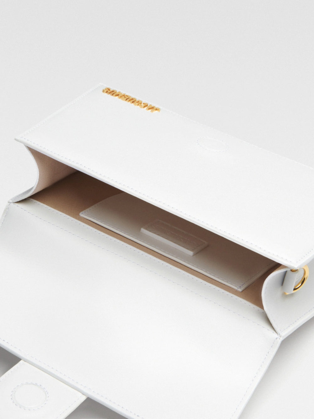 Women’s handbag JACQUEMUS Le Grand Bambino 213BA0073000100 White inside view