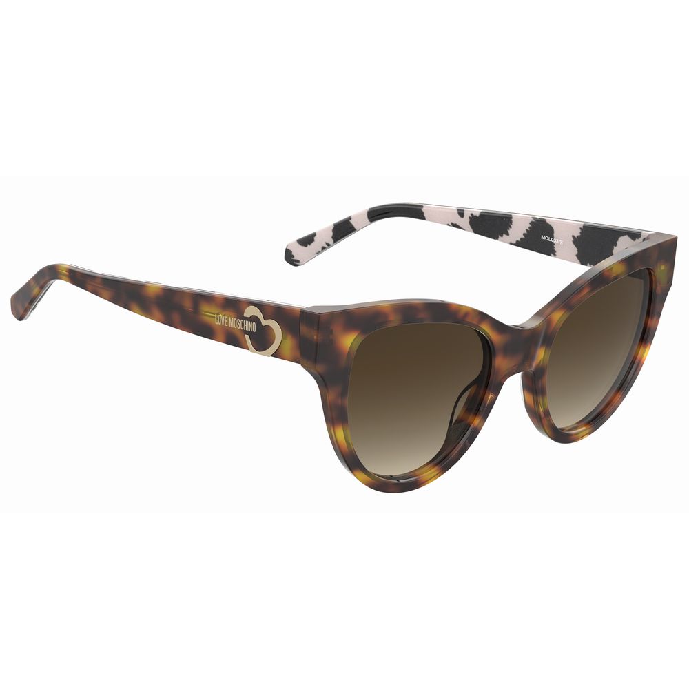 Love Moschino Brown Haircalf Sunglasses