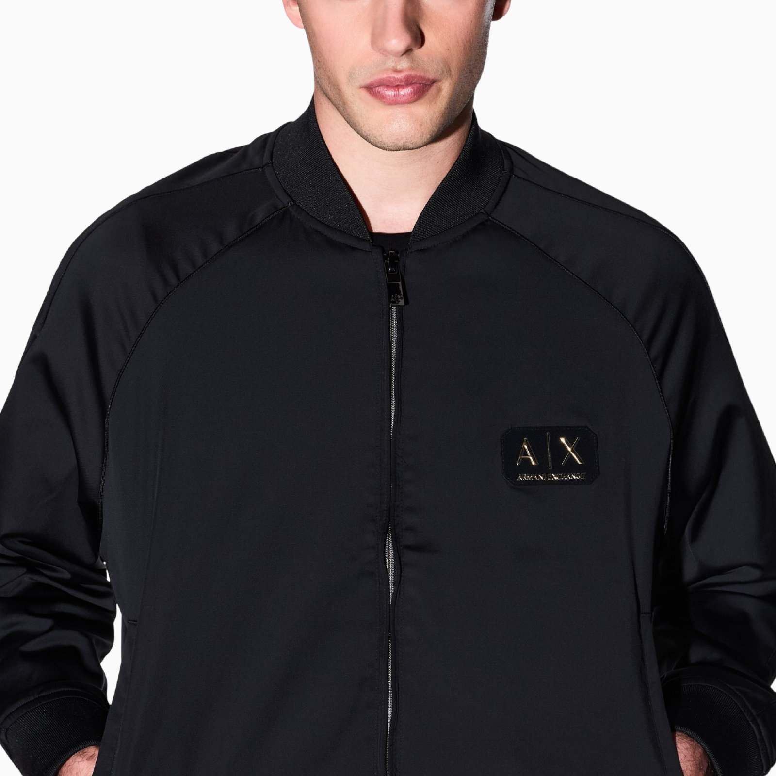 Мъжко черно яке Armani Exchange Men Jacket XM001836AF20535UC001 Close-Up