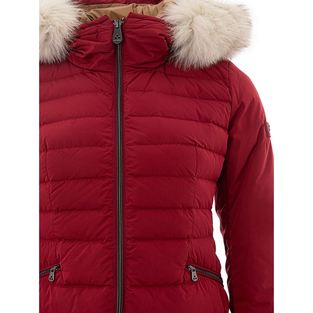 Дамско яке Women’s Down Jacket PEUTEREY with Fur Hood Bordeaux