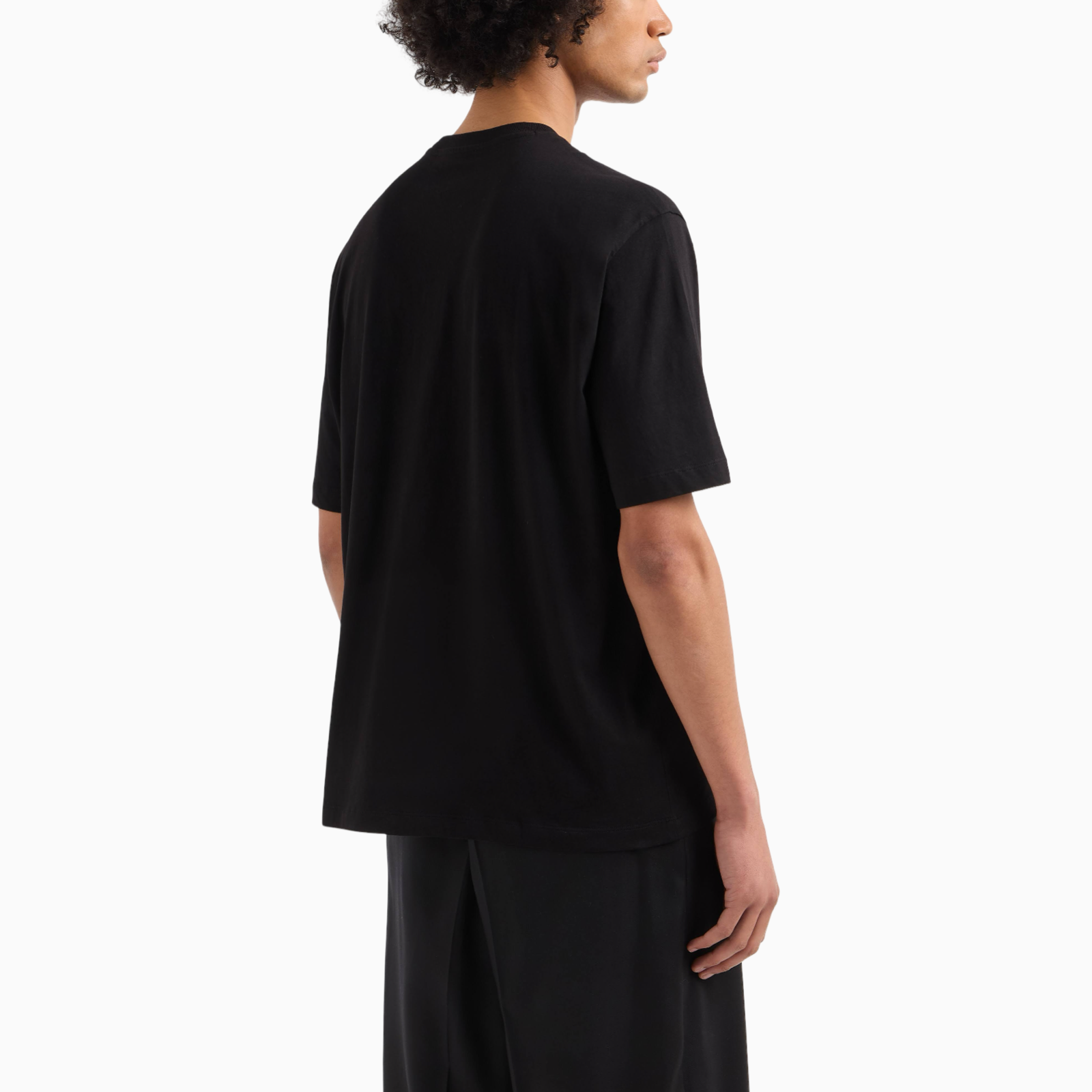 Мъжка черна тениска Armani Exchange Men T-shirt XM000763 AF12308 Back View