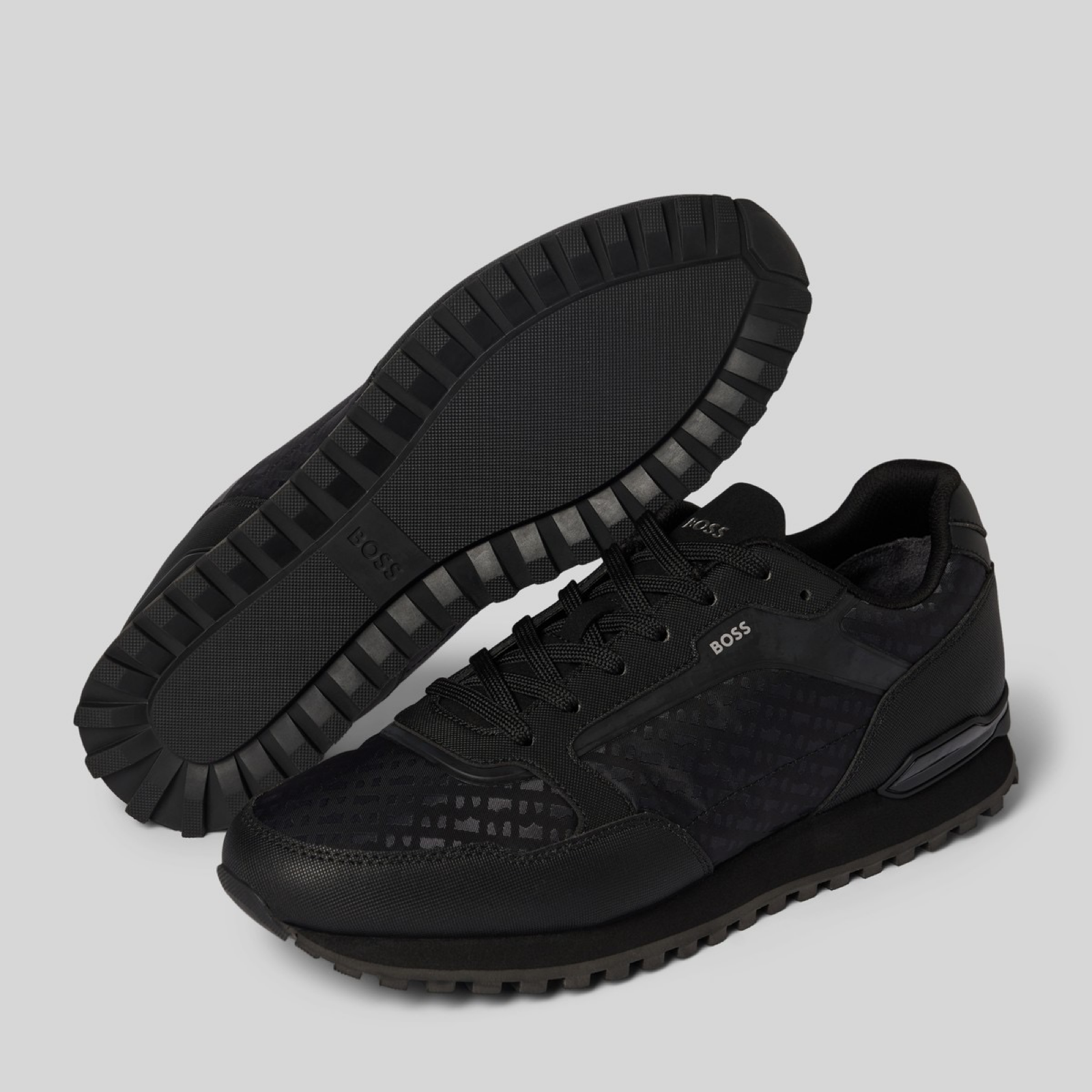 Мъжки черни маратонки Boss Parkour Men Sneakers 50552897 Insole View