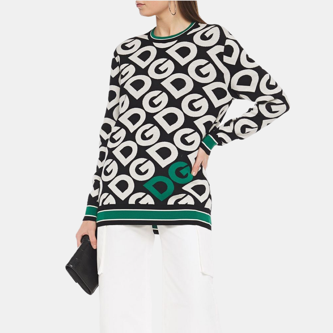 Дамски пуловер Dolce & Gabbana DG Jacquard Women Sweater