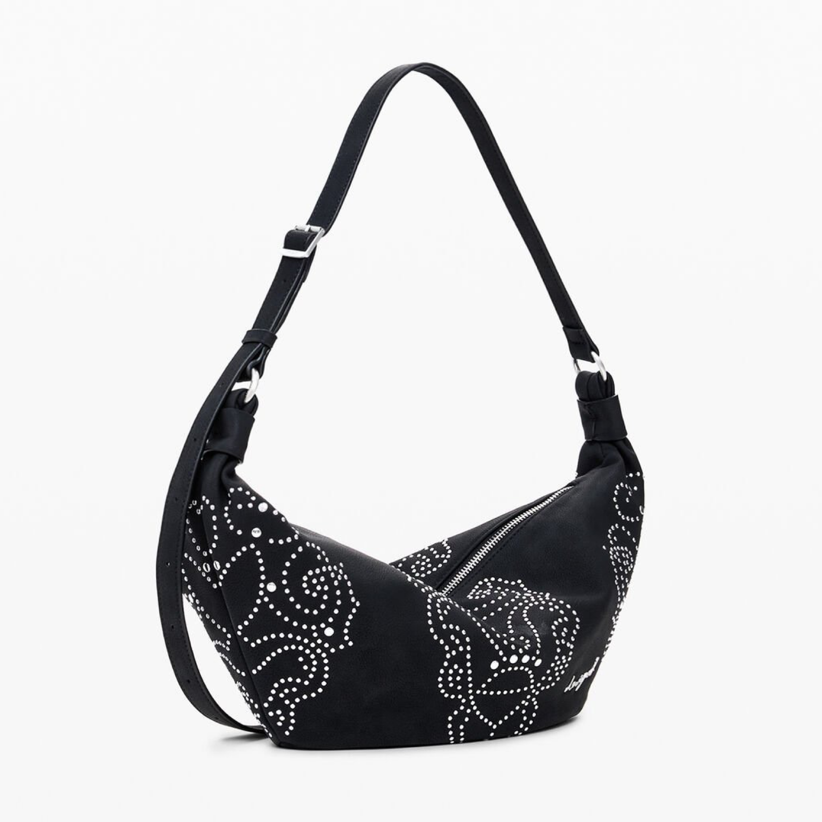 Дамска черна чанта Desigual Women Handbag 25WAXPBG Side View