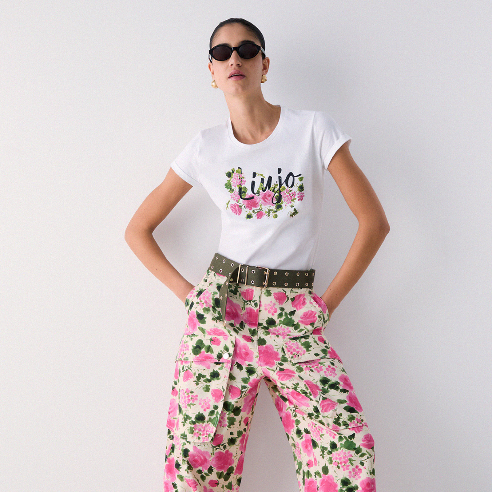 Дамска тениска Liu Jo Women T-shirt WA6493 JS923 P9603 Front View
