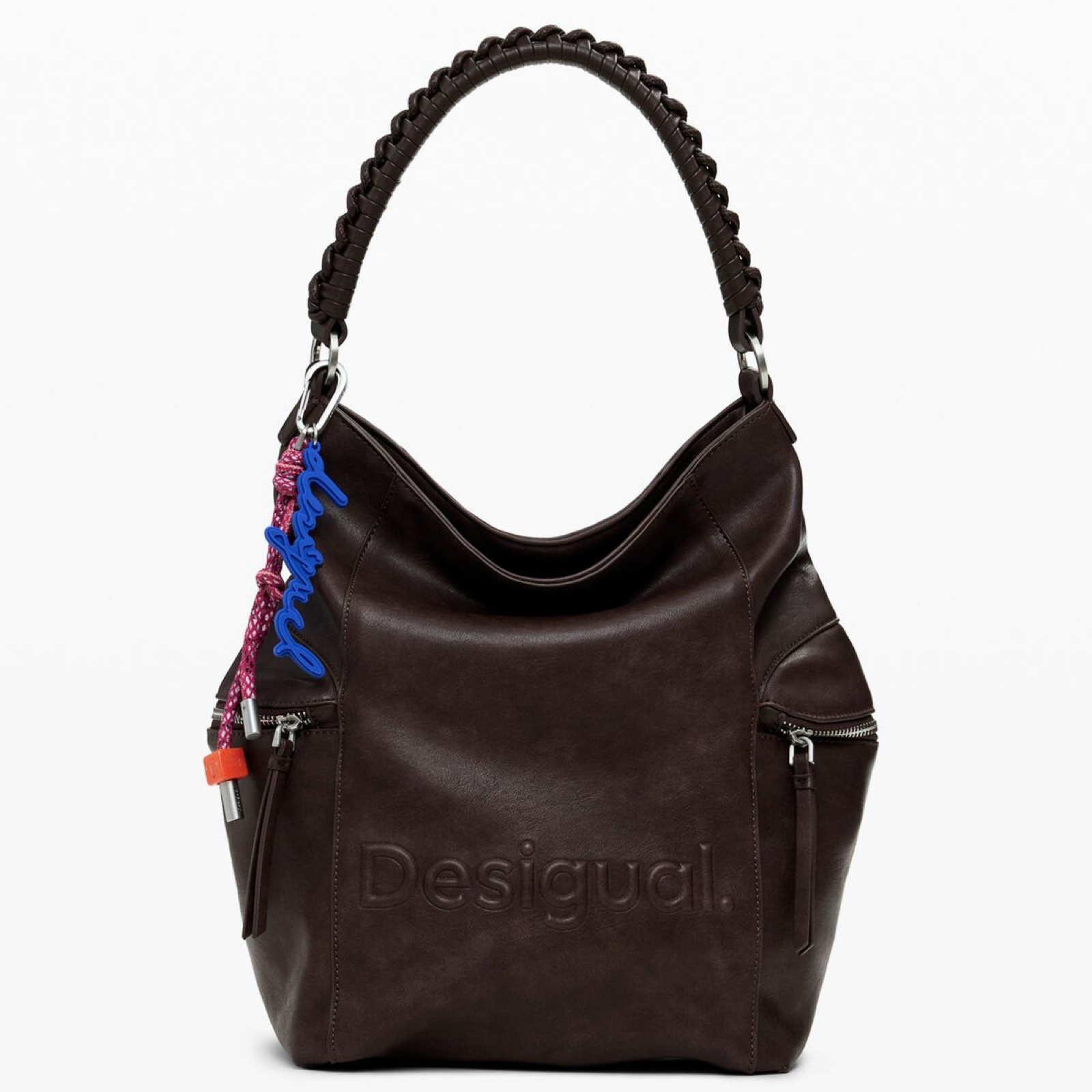 Дамска кафява чанта Desigual Women Bag 25WAKP29 Front View
