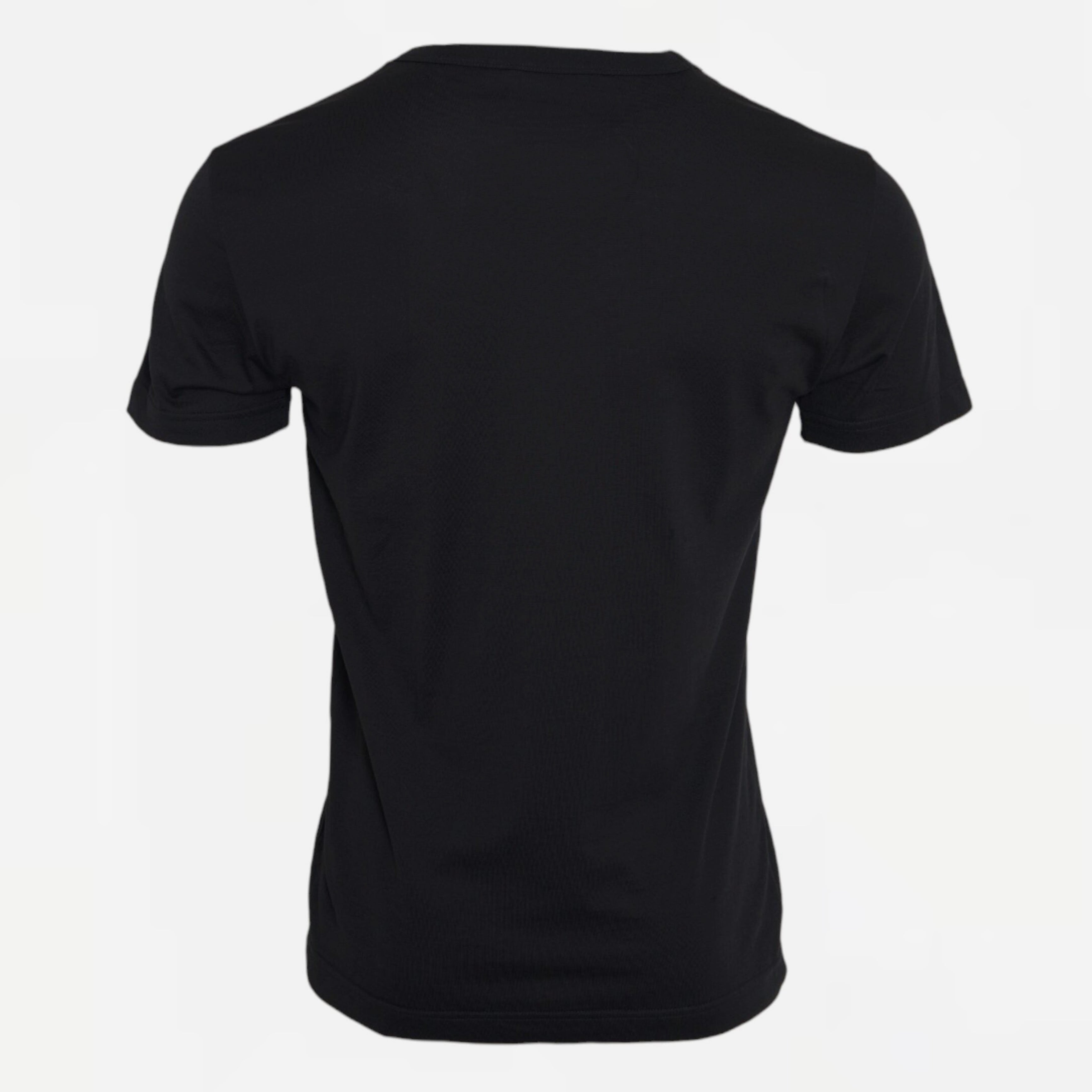 Мъжка памучна тениска в черно Dolce & Gabbana Men’s Black Cotton Silver Chain Short Sleeve T-shirt