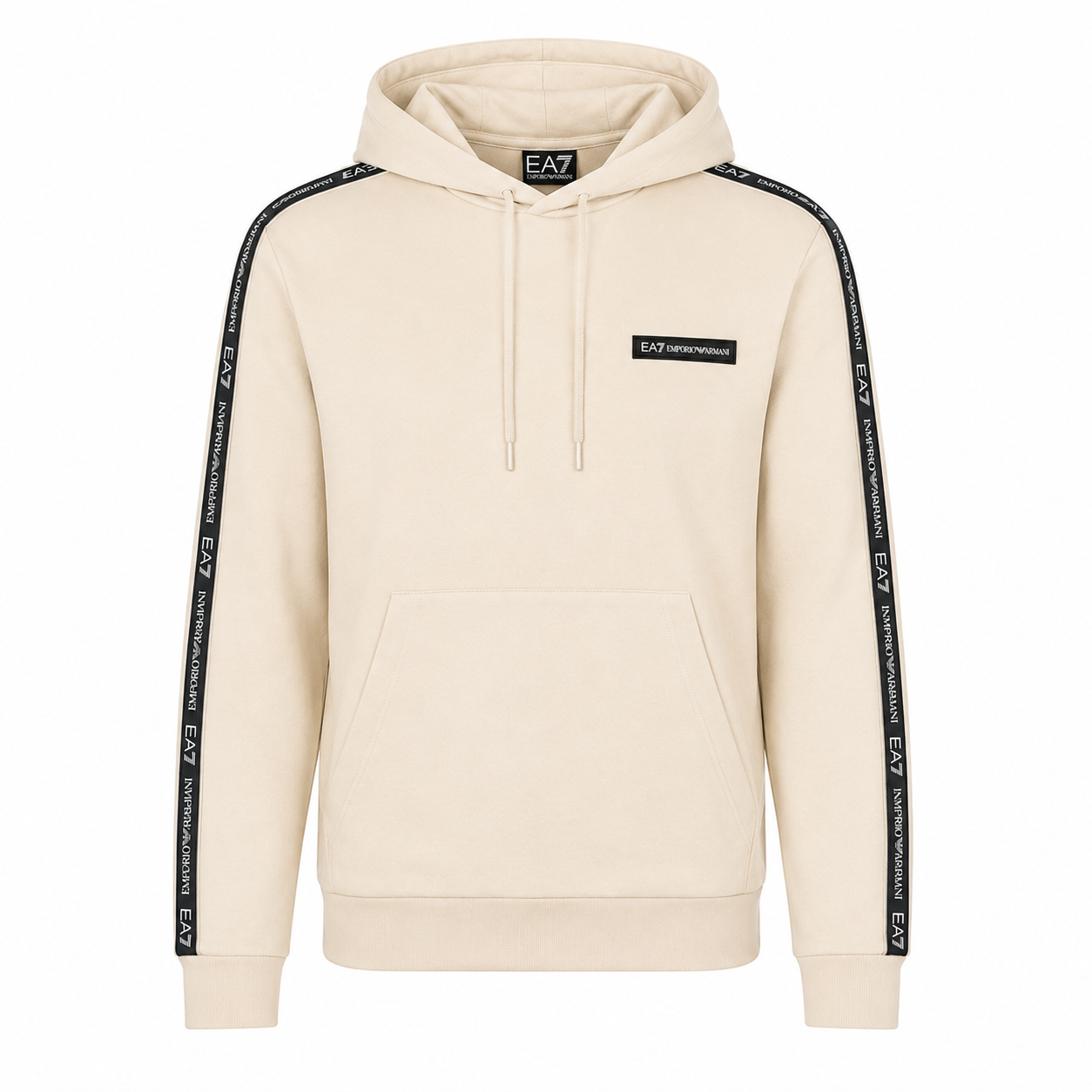 Мъжки бежов суичър EA7 Emporio Armani Men Sweatshirt 7M002196 AF10377 U1079 Front View