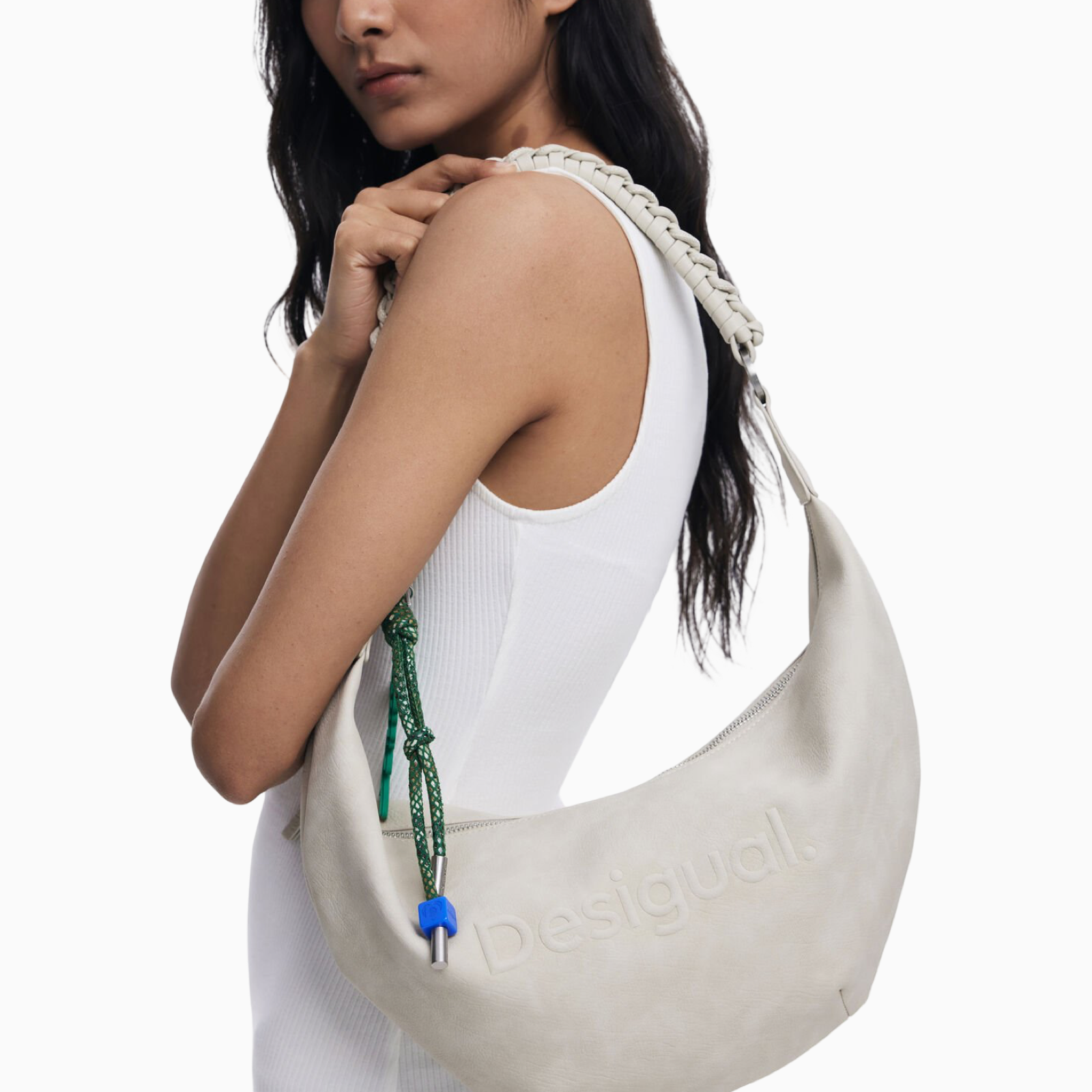 Дамска бяла чанта Desigual Women Shoulder Bag 25WAXPB3 Model View
