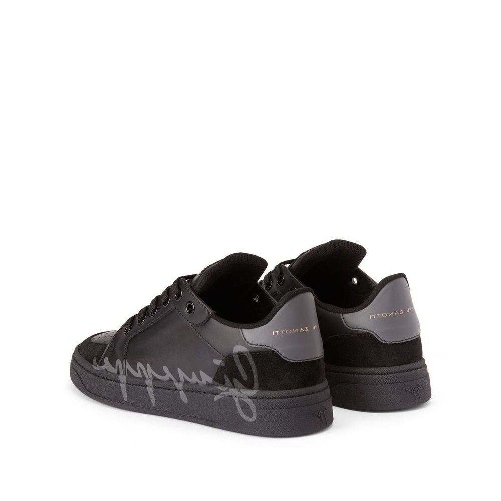 Мъжки кецове Men’s sneakers Giuseppe Zanotti RU30053 00104 Black heel view