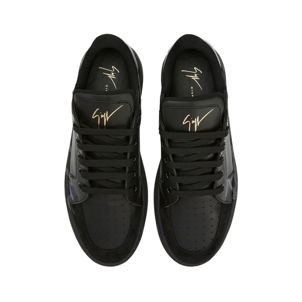 Мъжки кецове Men’s sneakers Giuseppe Zanotti RU30053 00104 Black top view