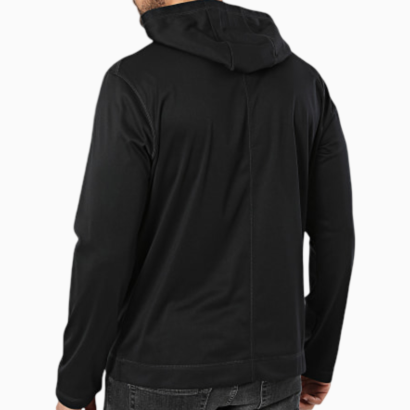 Мъжко черно худи Calvin Klein Men Hoodie 00GMS4W328 Back View