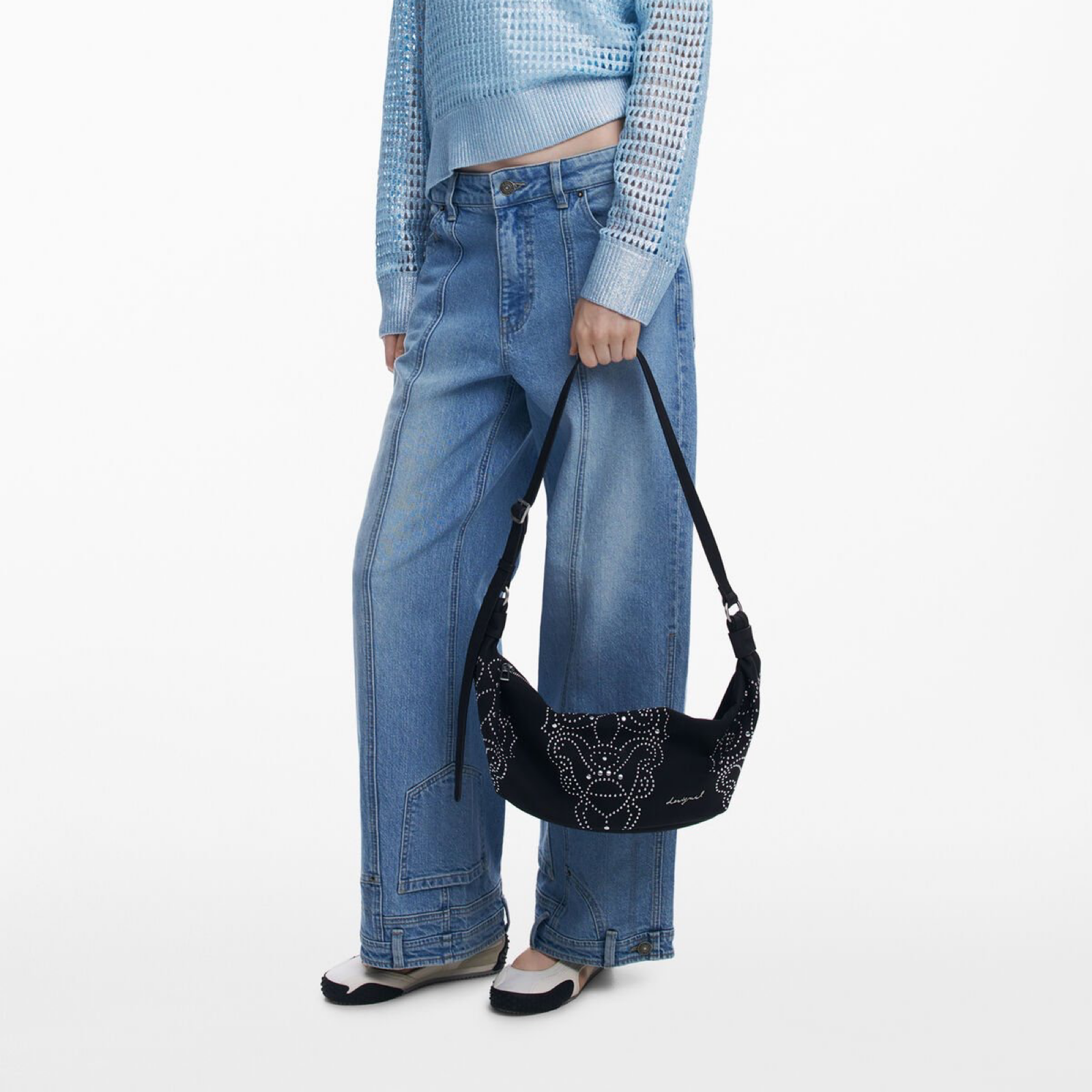 Дамска черна чанта Desigual Women Handbag 25WAXPBG Hand View