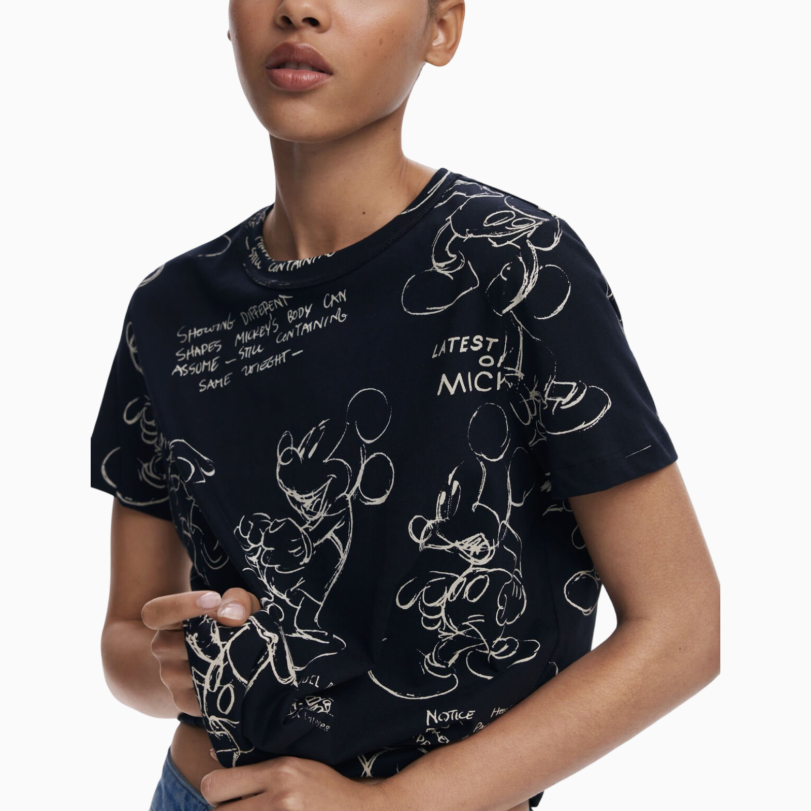 Дамска тениска Desigual Women T-shirt 25WWTK03 Close-Up