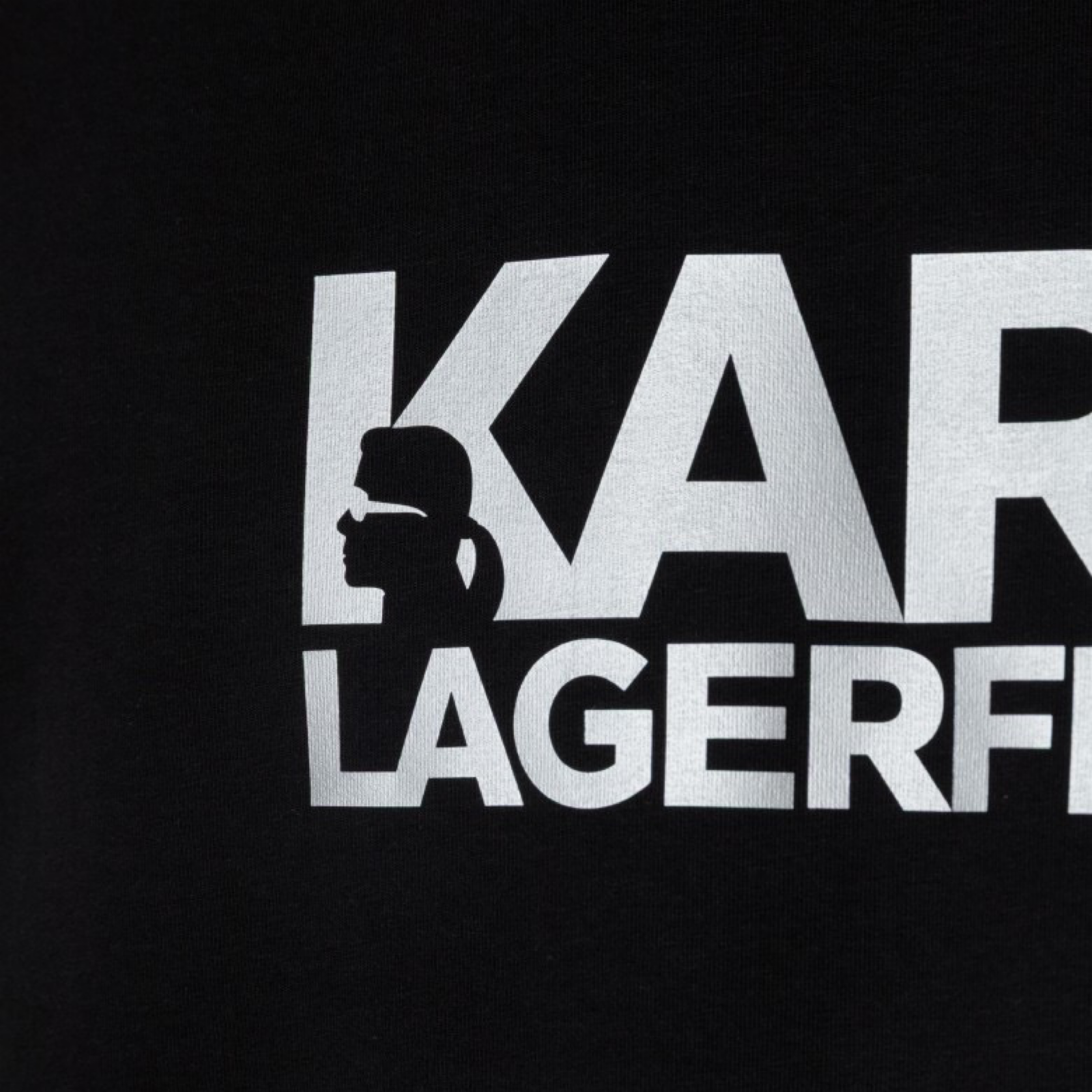 Мъжка черна тениска Karl Lagerfeld 755087 551235 910 Close-Up
