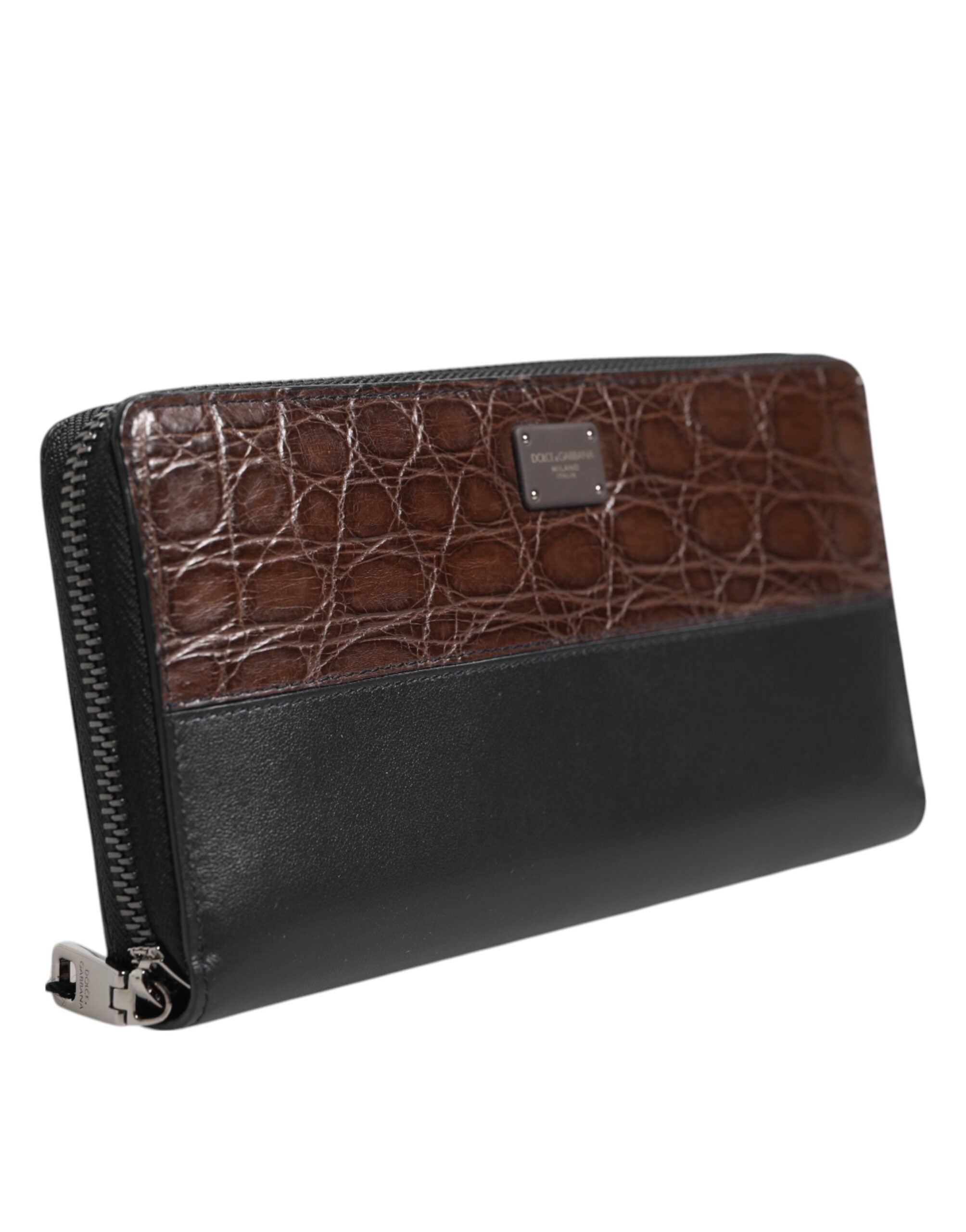 Мъжки луксозен клъч портфейл Men’s clutch wallet DOLCE & GABBANA
BP1672 A2G19 Black/Brown angled view