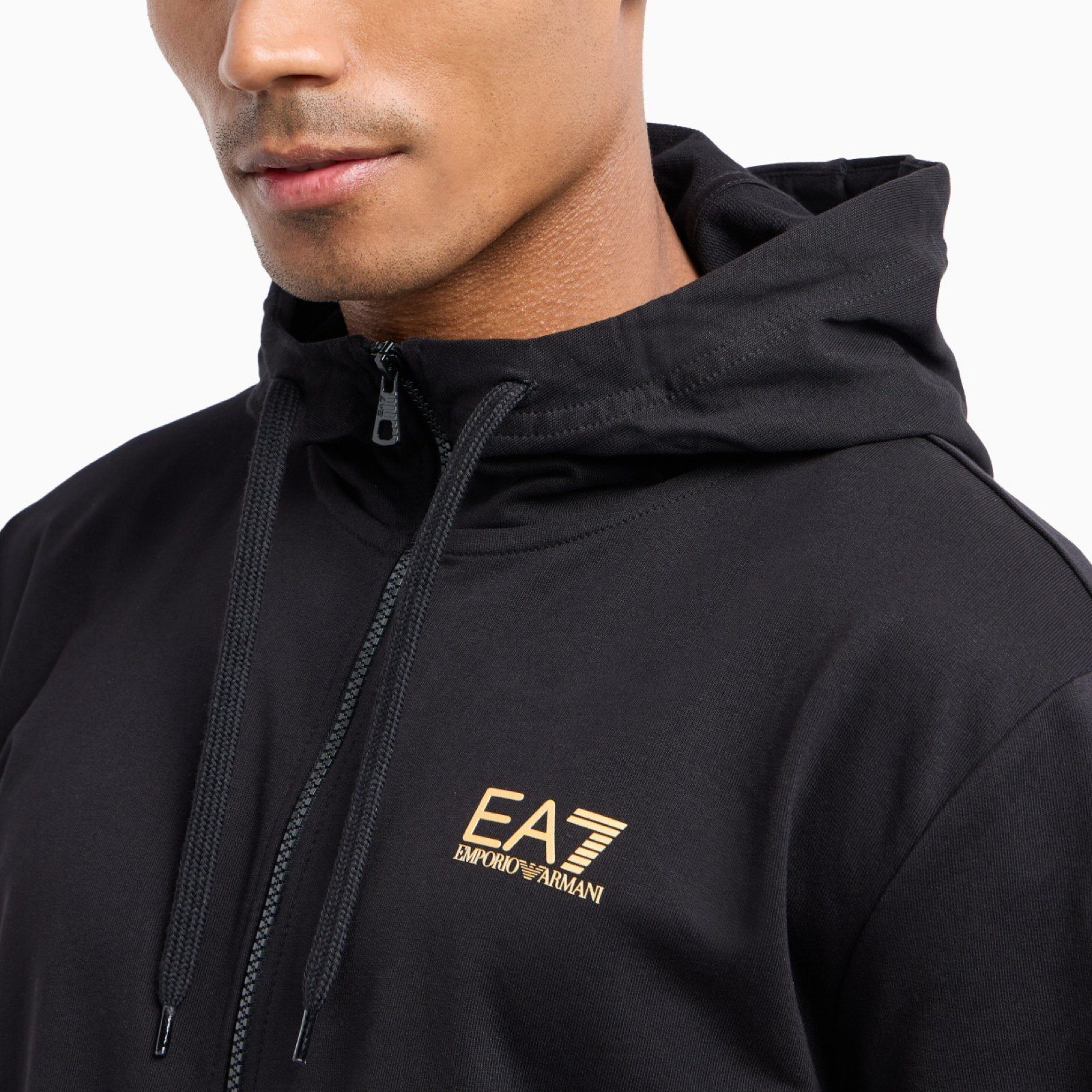 Мъжки черен спортен екип EA7 Emporio Armani Men Tracksuit 8NPV63 PJVRZ 0208 Close-Up