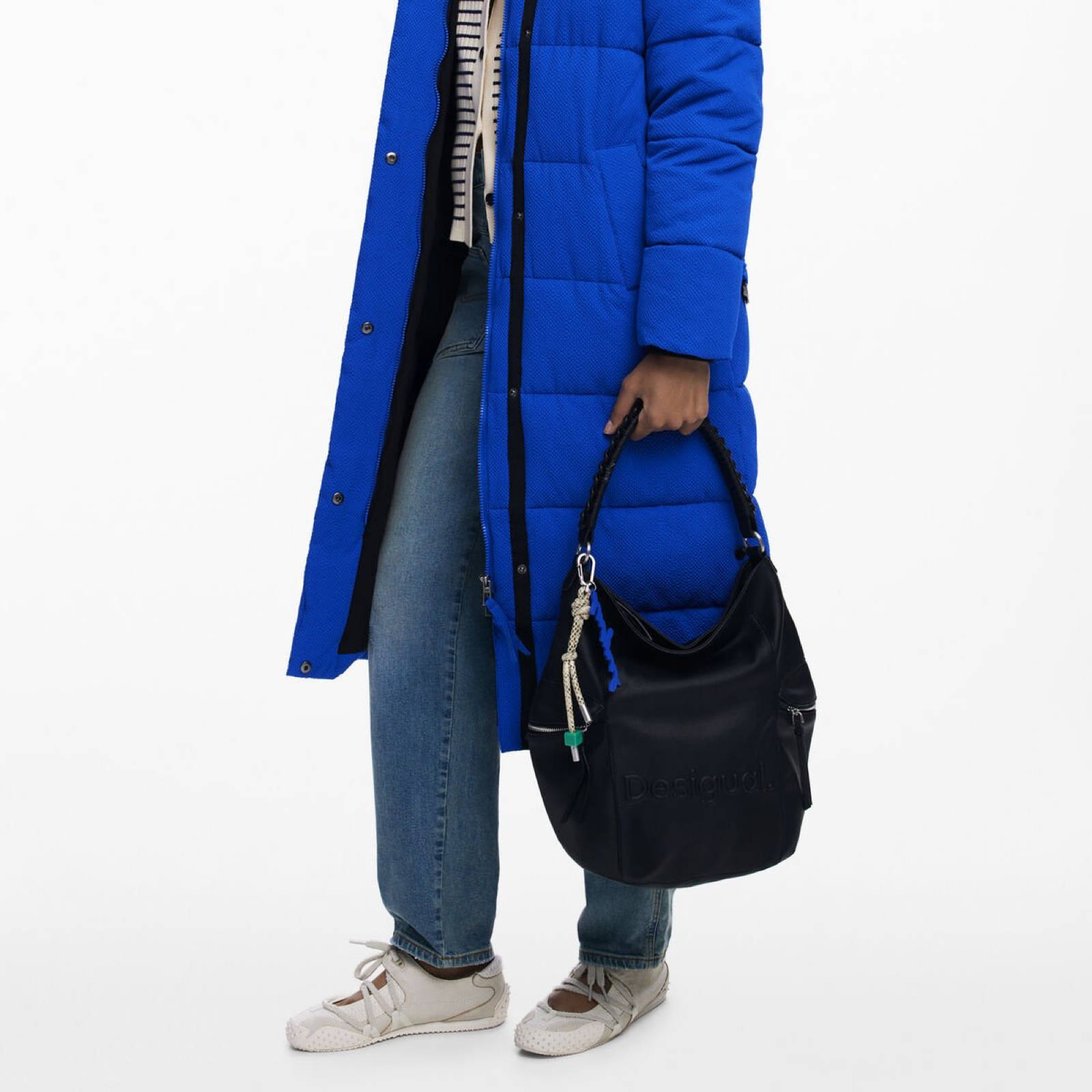 Дамска черна раница Desigual Women Rucksack 25WAKP07 Hand View