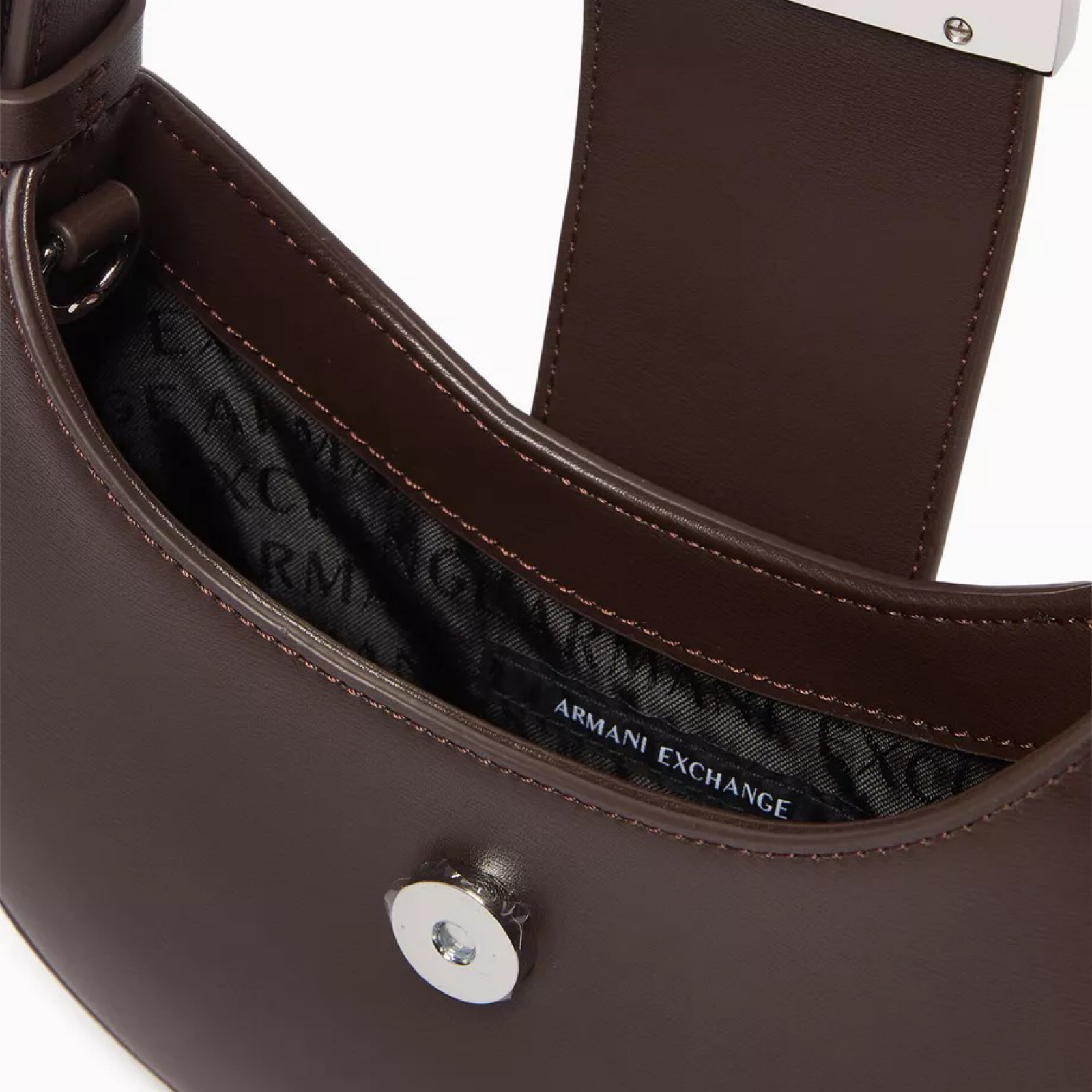 Дамска кафява чанта Armani Exchange Women Shoulder Bag XW002566 AF12039 U6018 Inside View