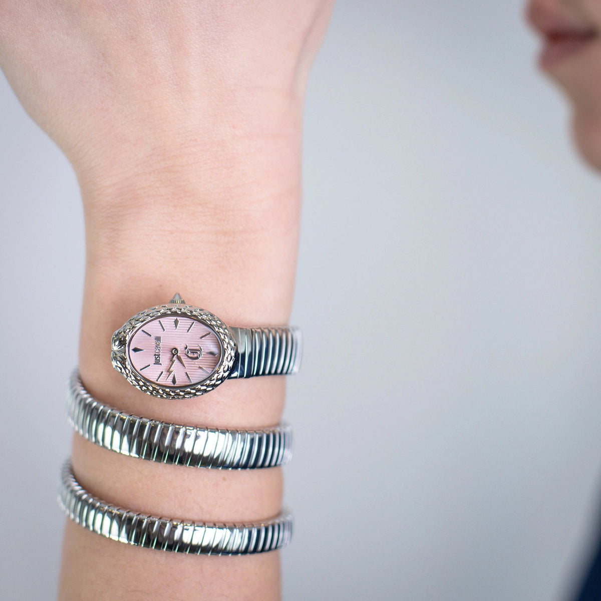 Just Cavalli Signature Snake Sognia Women Watch