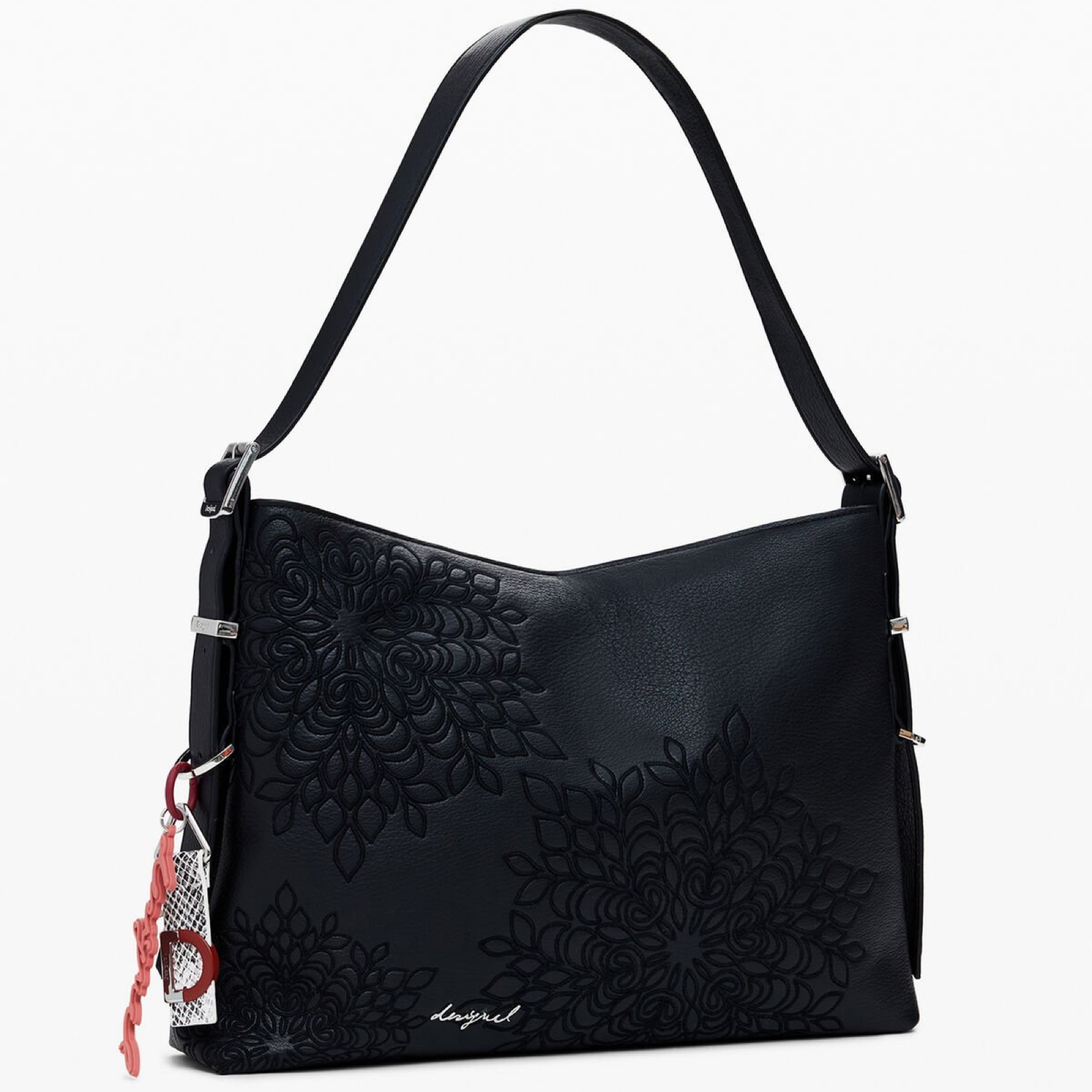 Дамска черна чанта Desigual Women Handbag 25WAXPA0 Side View
