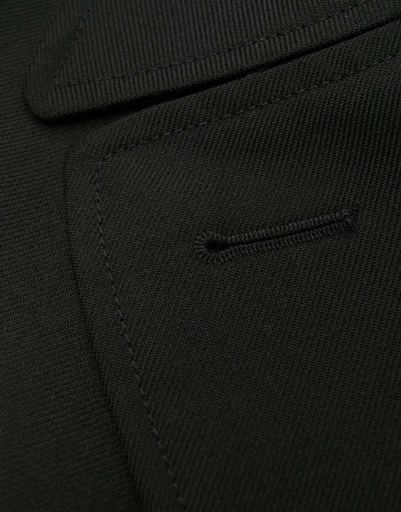 Мъжки луксозен черен тренчкот DOLCE & GABBANA Men’s Black Double Breasted Trench Coat