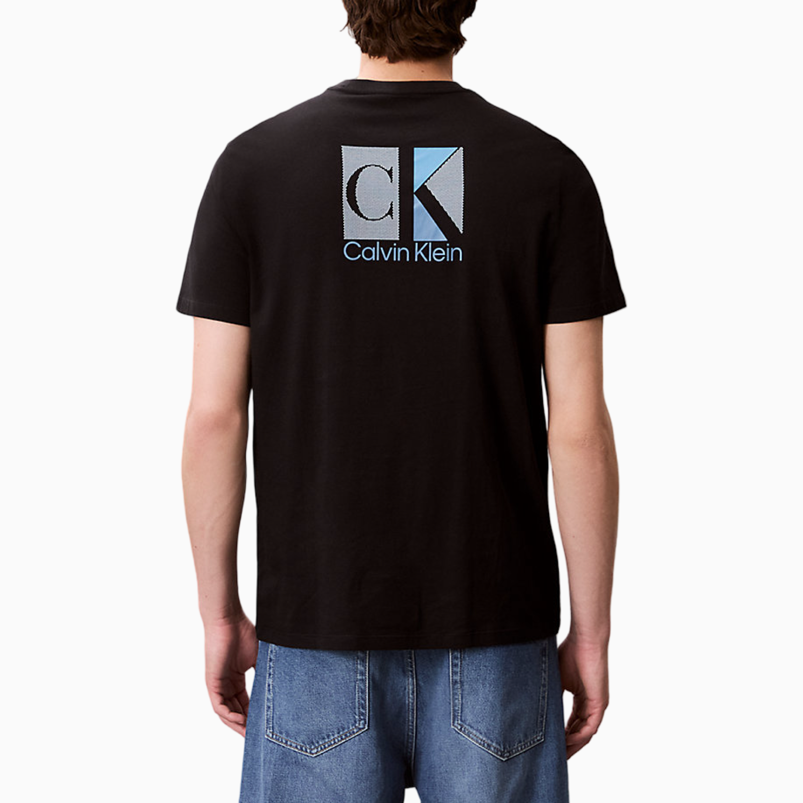 Мъжка черна тениска Calvin Klein LV04RC853G Back View