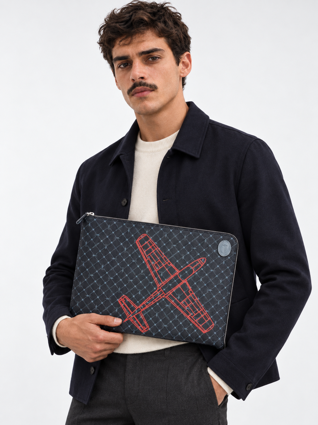 Trussardi Airplane Clutch Bag