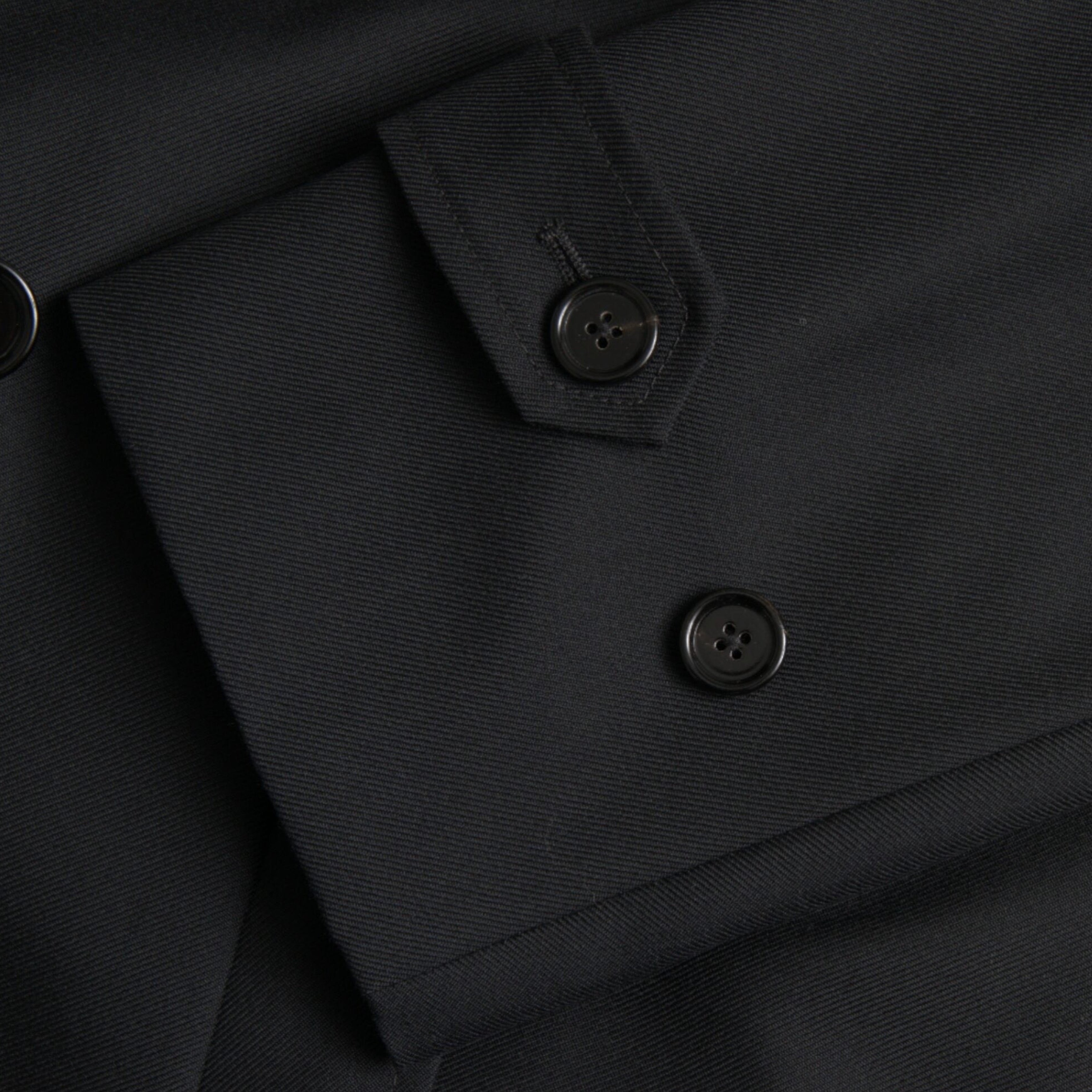 Мъжки луксозен черен тренчкот DOLCE & GABBANA Men’s Black Double Breasted Trench Coat