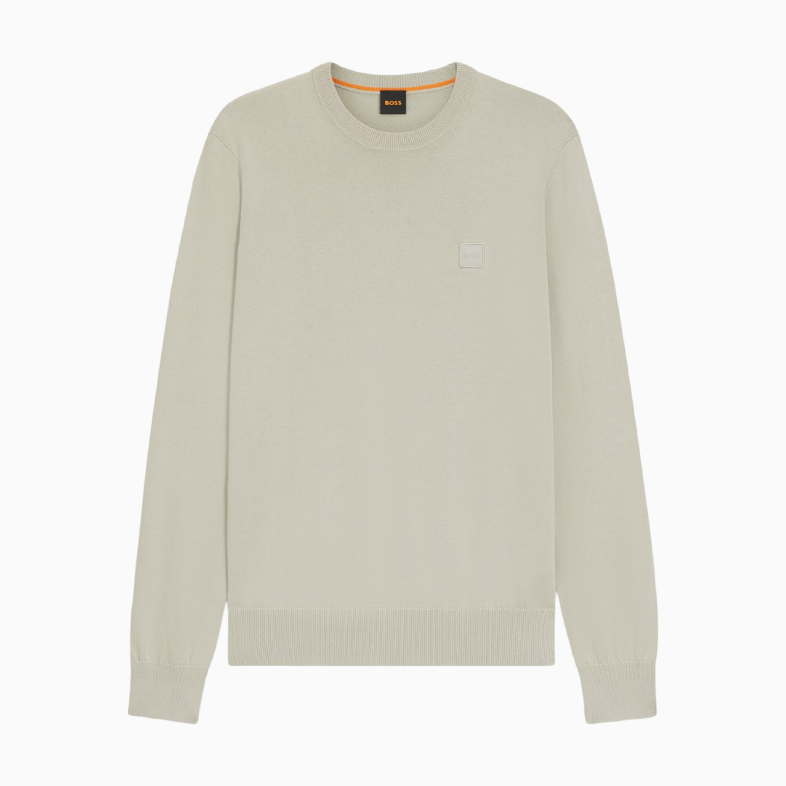 Мъжки бежов пуловер Boss Men Sweater 50527583 271 Front View