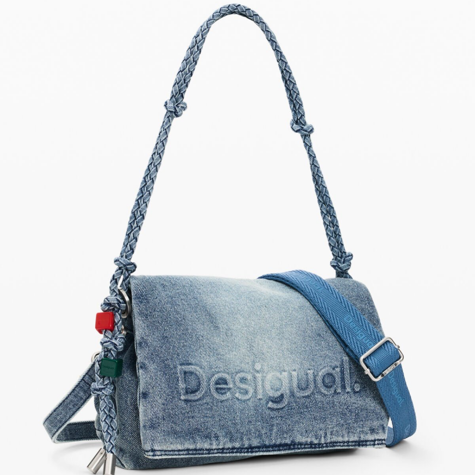Дамска дънкова чанта Desigual Women Denim Handbag 26SAXD28 5005 Side View