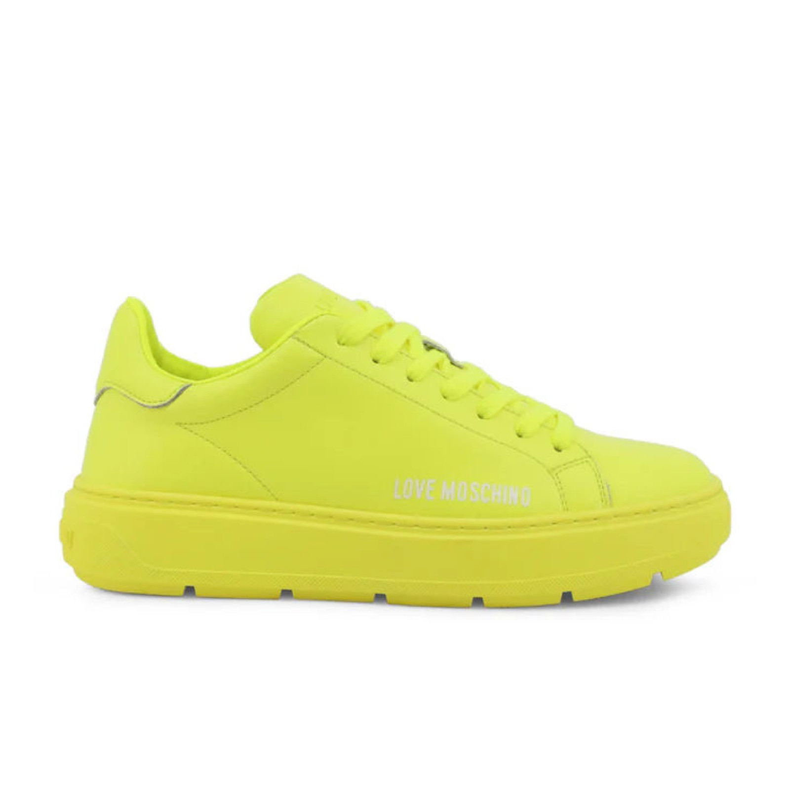 Дамски електриково жълти кецове Love Moschino Women Sneakers JA15304G1GID0400 Medial View