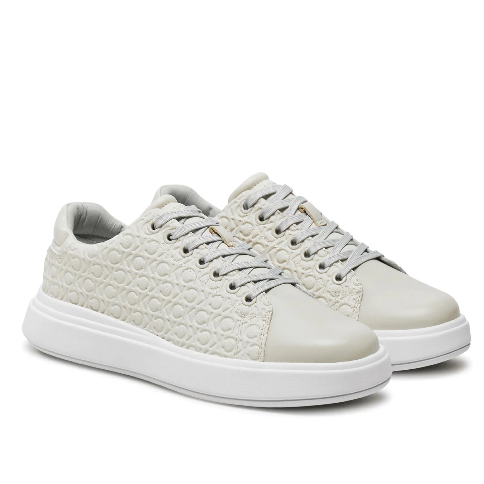 Дамски кецове Calvin Klein Cupsole Lace Up Saff Mono HW0HW02103 Lateral View
