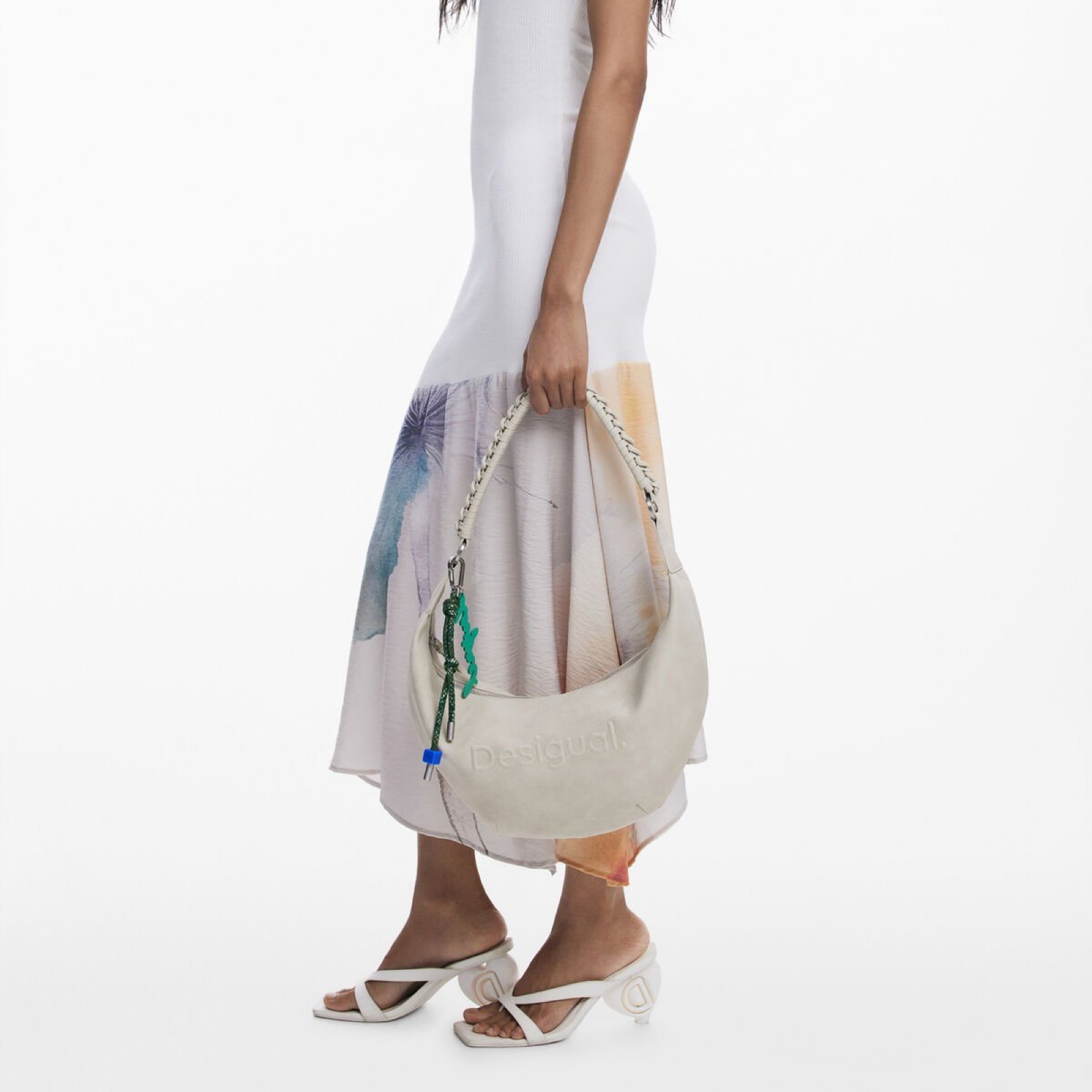 Дамска бяла чанта Desigual Women Shoulder Bag 25WAXPB3 Hand View