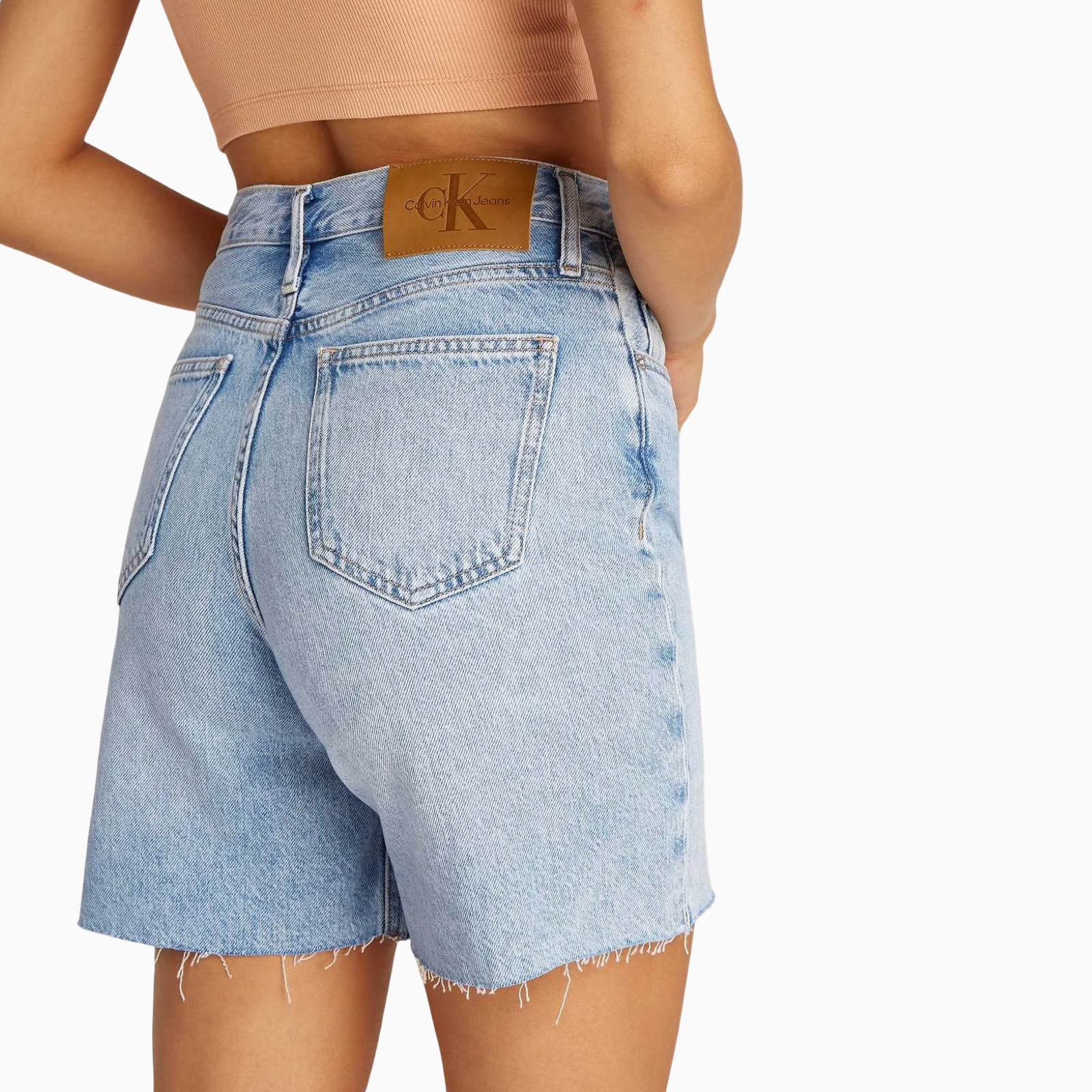Дамски къси дънки Calvin Klein Jeans 
J20J225155 Back View