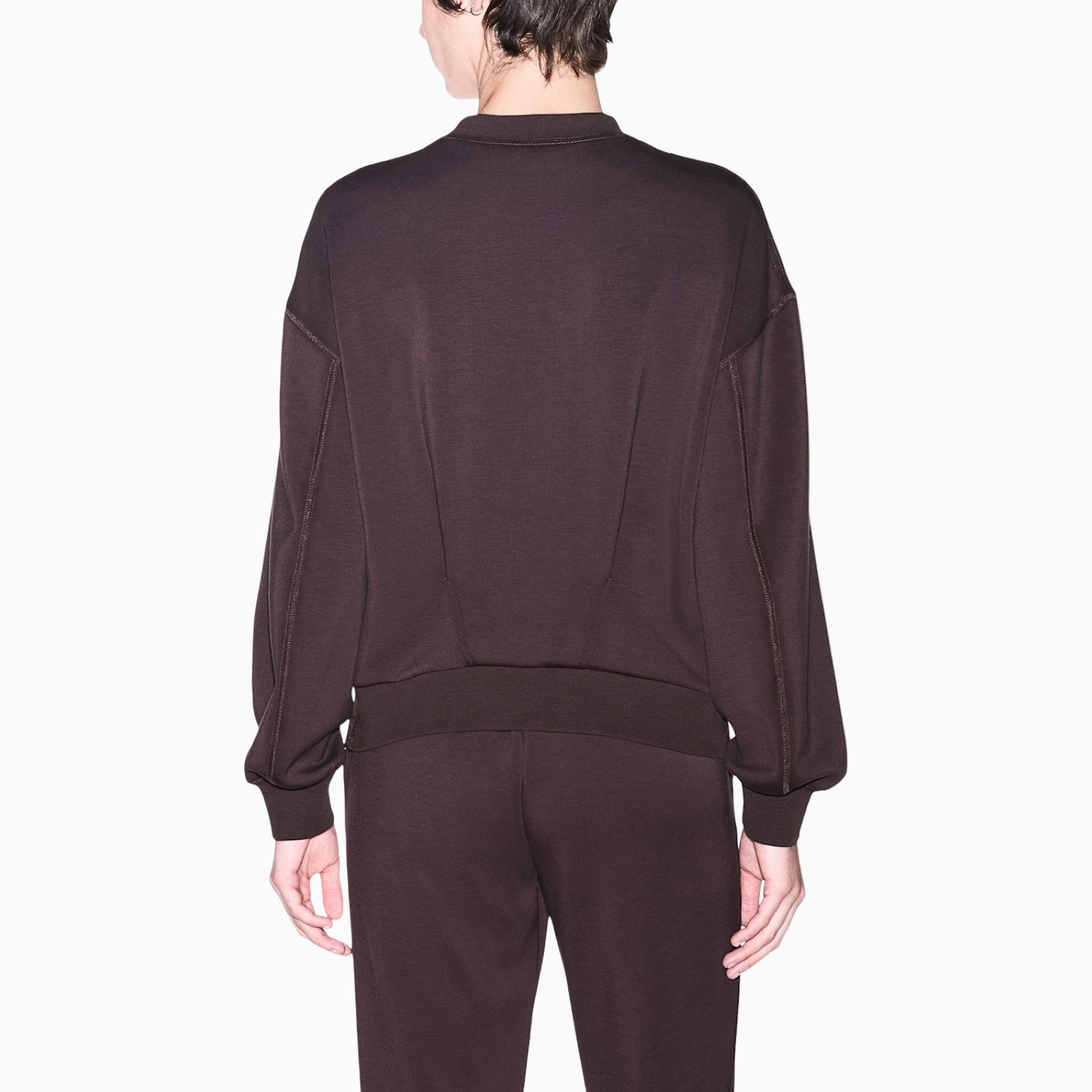 Дамски кафяв суичър Armani Exchange Women Sweatshirt XW002397 AF13397 U6032 Back View