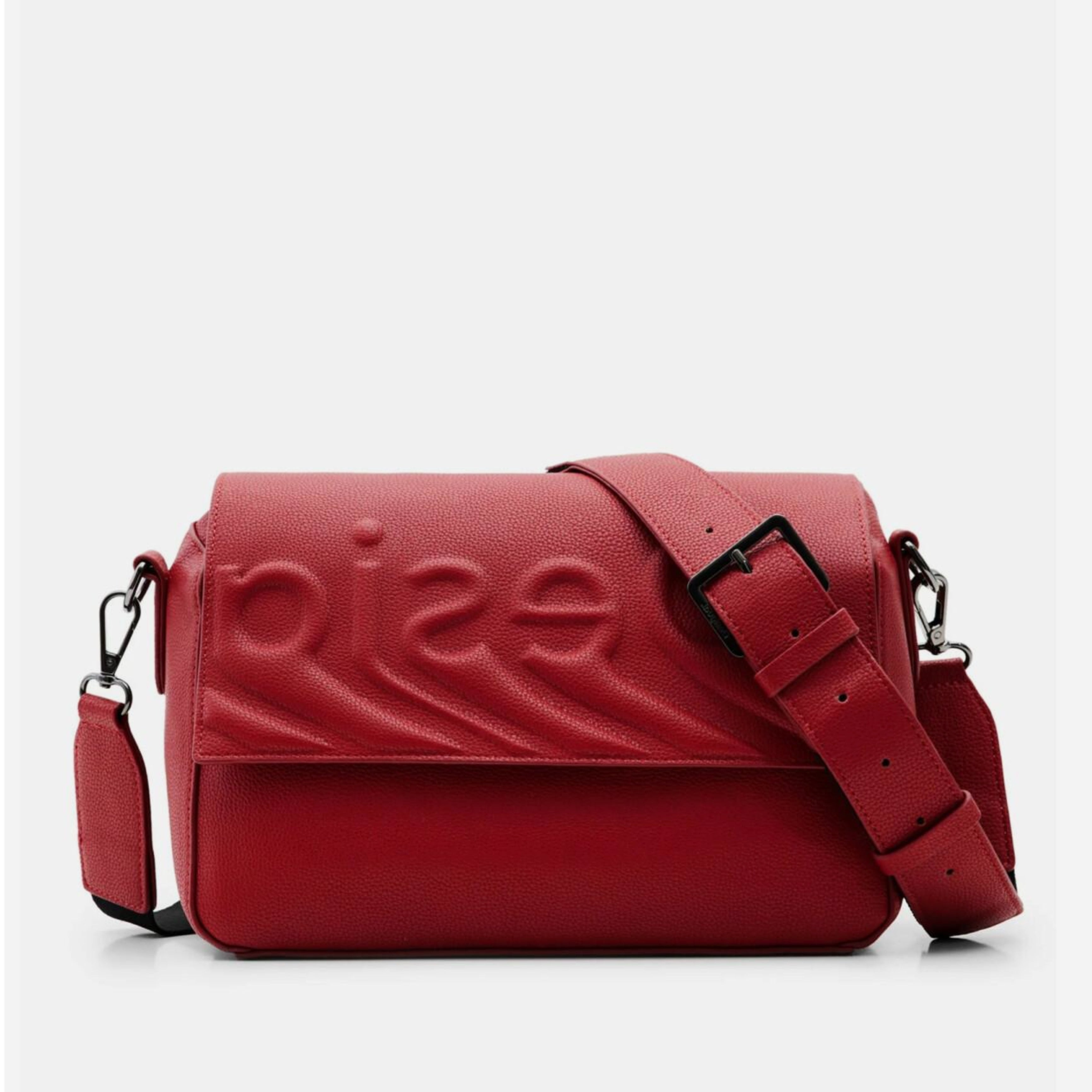 Women’s shoulder bag Desigual Psico Logo Phuket Straight 22WAXPA8 3000 Red