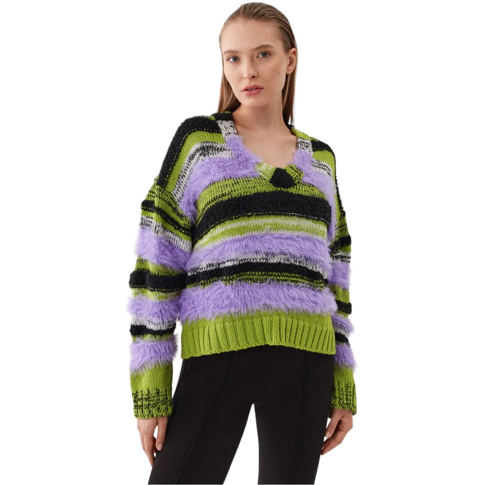 Дамски пуловер Women’s marabou sweater Pinko 9BYX SWD050 MLC front lifestyle view
