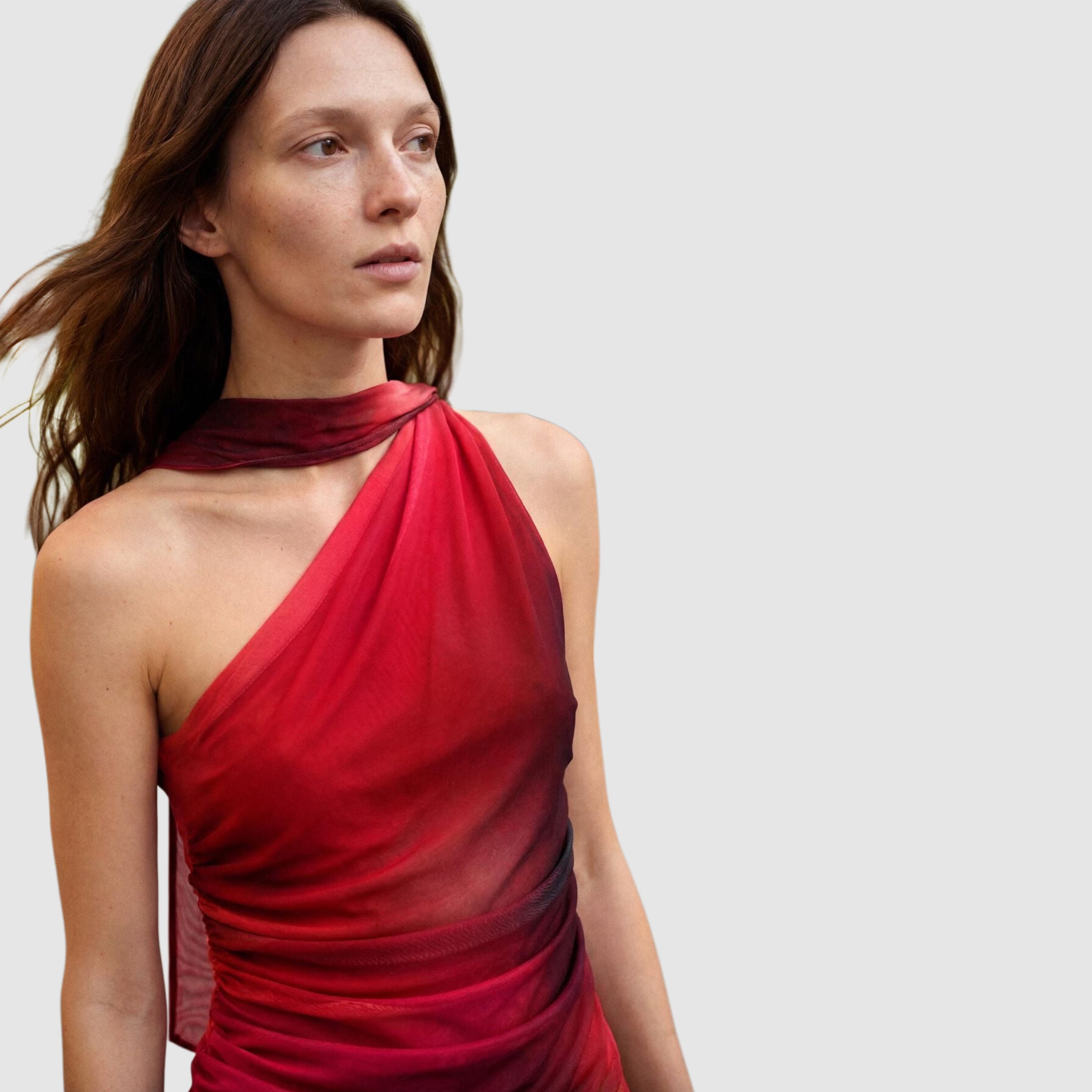 Дамски червен топ Desigual 26SWTK31 3098 Side view